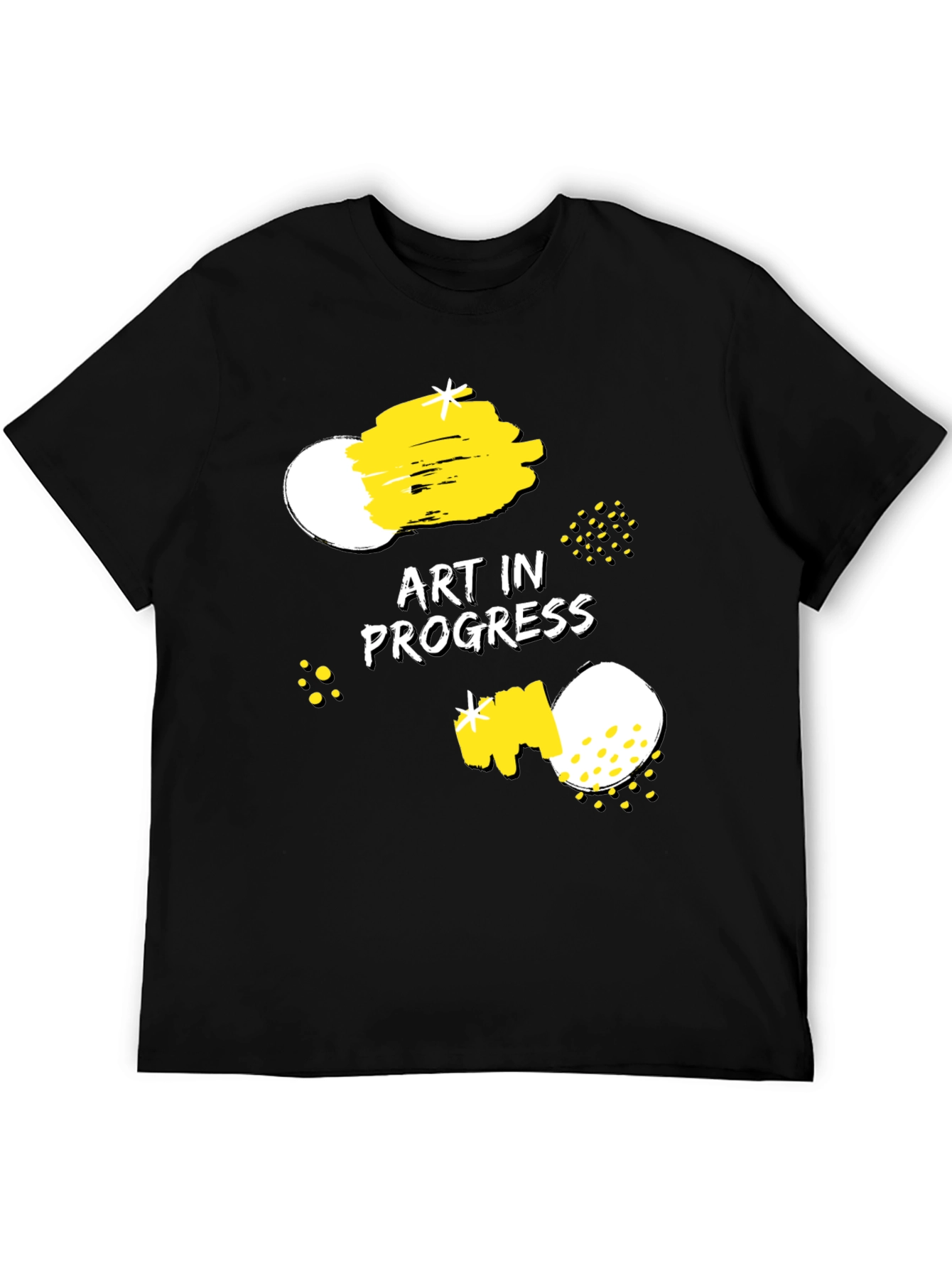 Art in Progress Graphic Tee - Modern Artistic Design