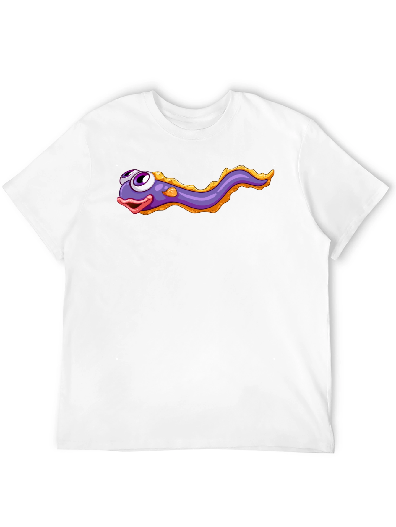Cartoon Eel Black T-Shirt
