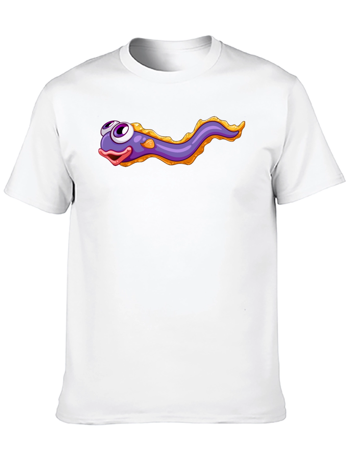 Cartoon Eel Black T-Shirt
