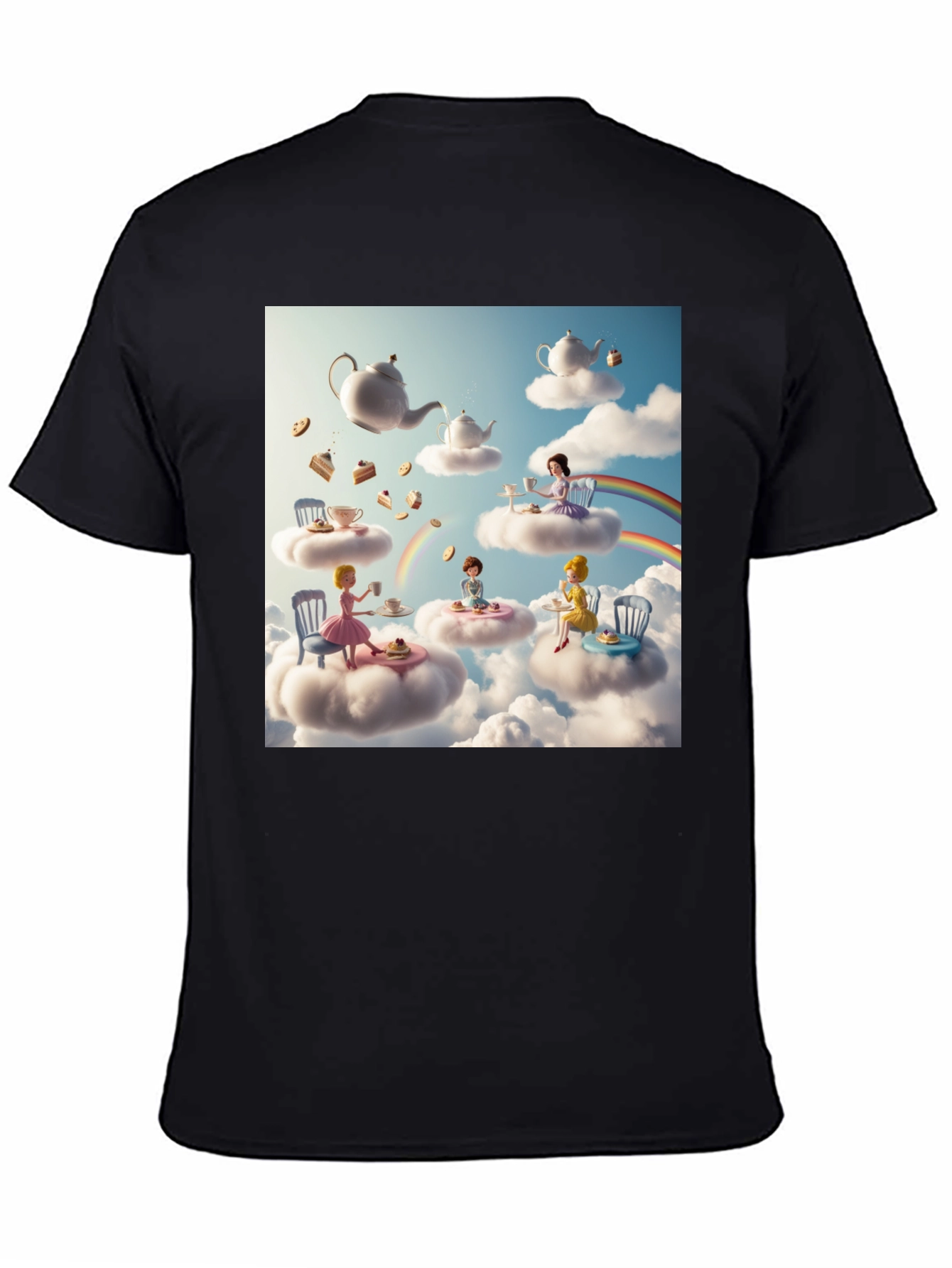 Whimsical Cloud Tea Party T-Shirt
