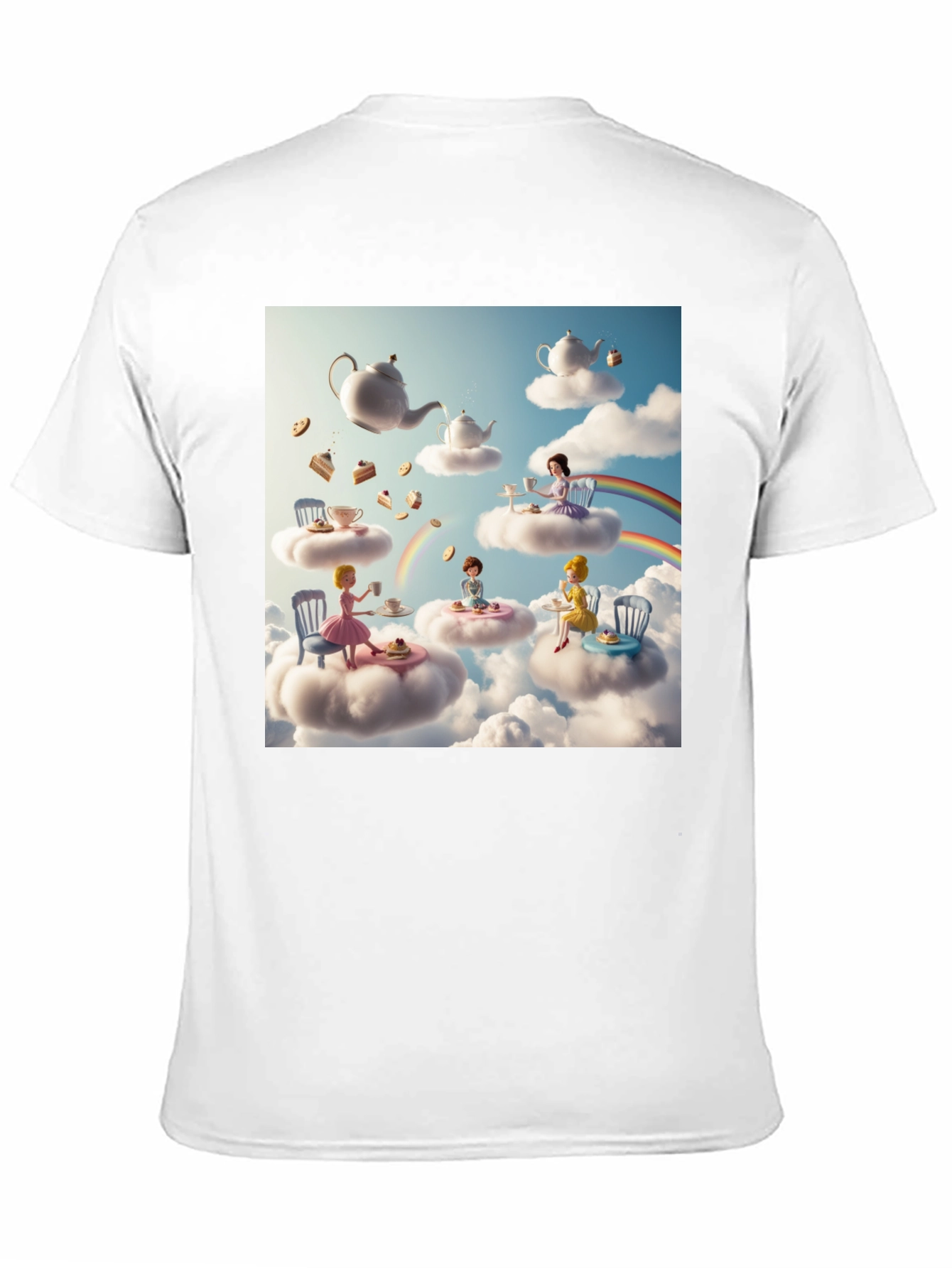 Whimsical Cloud Tea Party T-Shirt