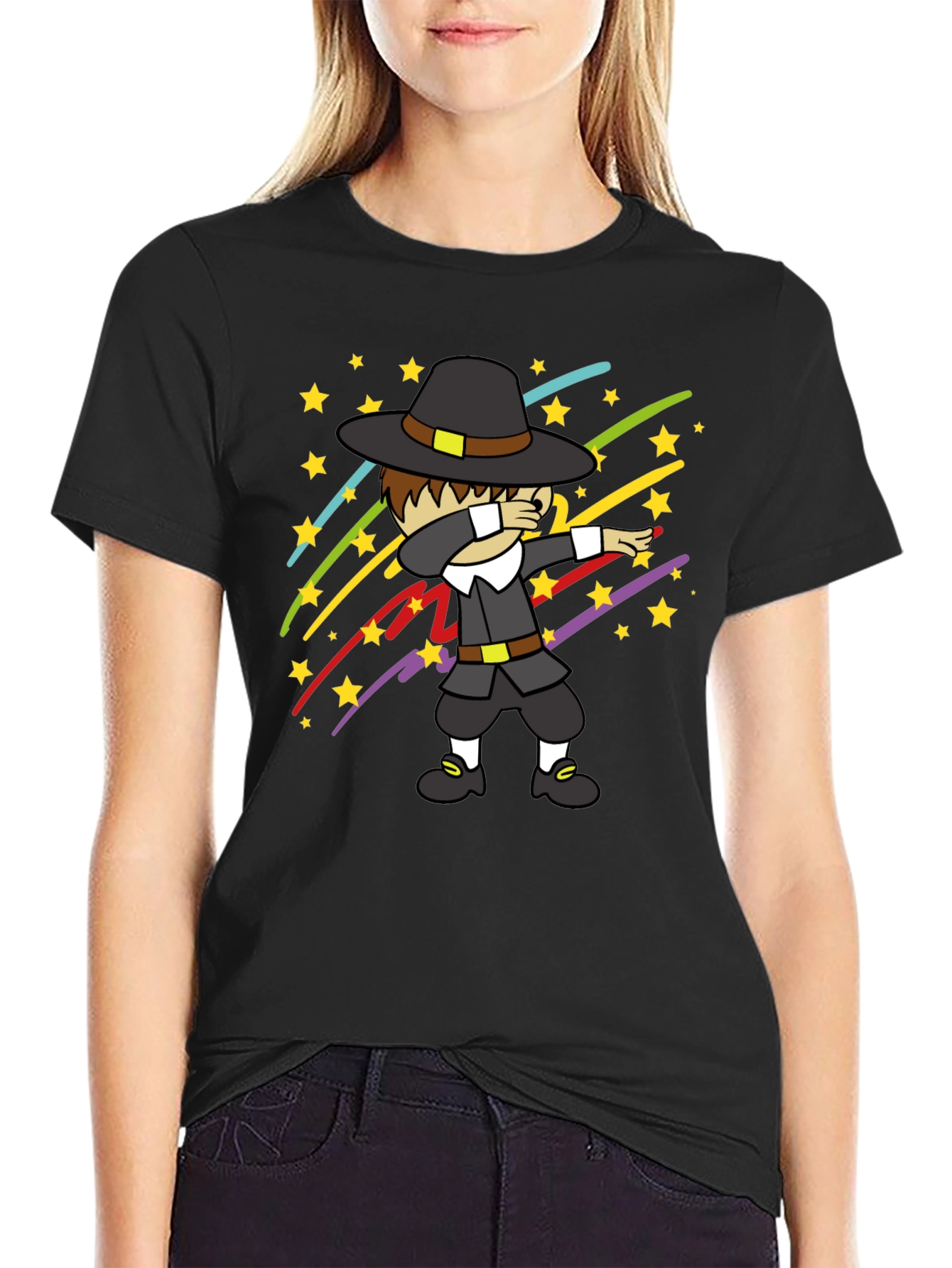Dabbing Pilgrim T-Shirt