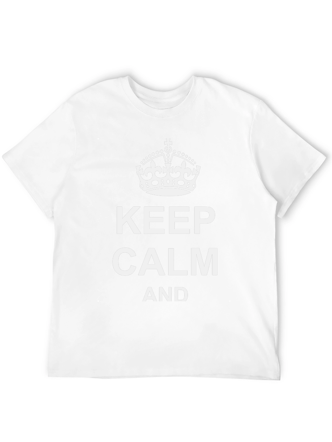 Keep Calm Graphic T-Shirt - Black