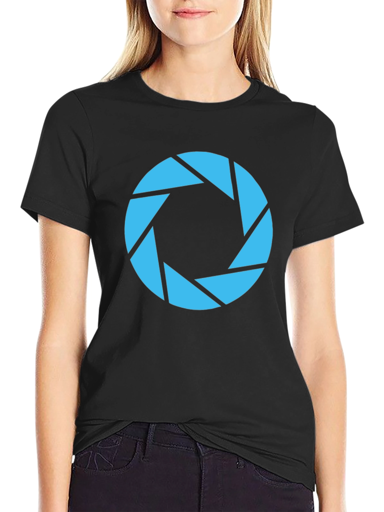 Portal Aperture Science Black T-Shirt