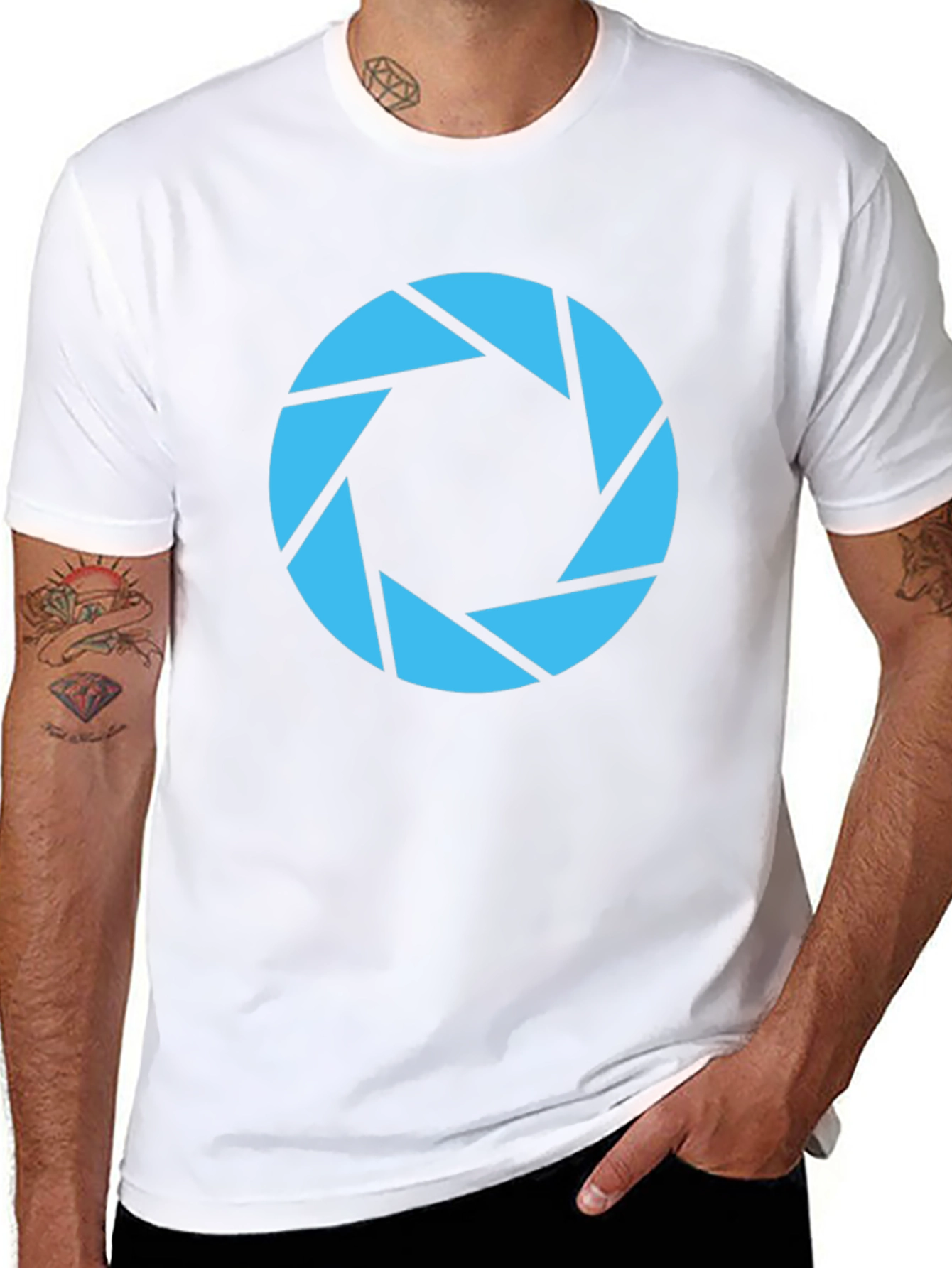 Portal Aperture Science Black T-Shirt