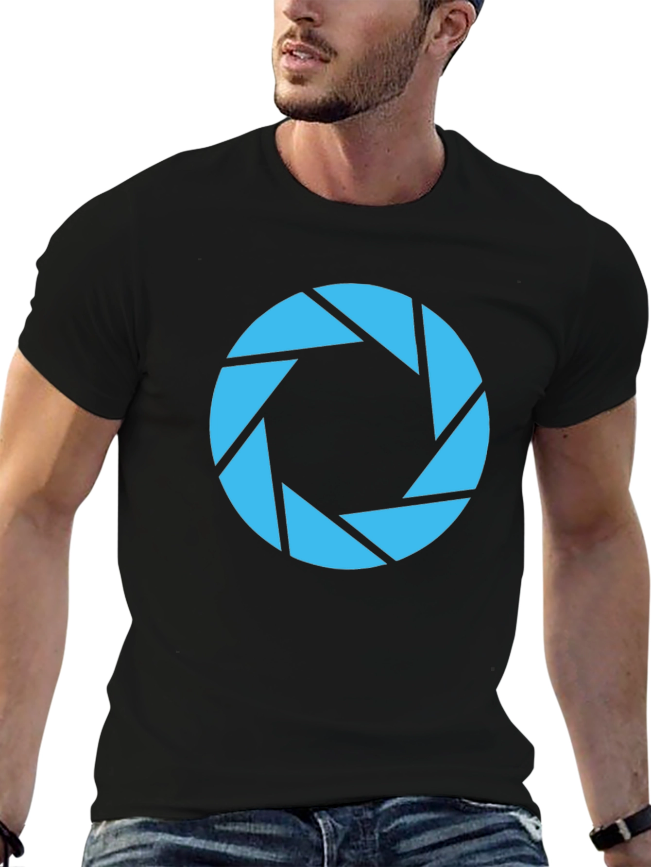 Portal Aperture Science Black T-Shirt