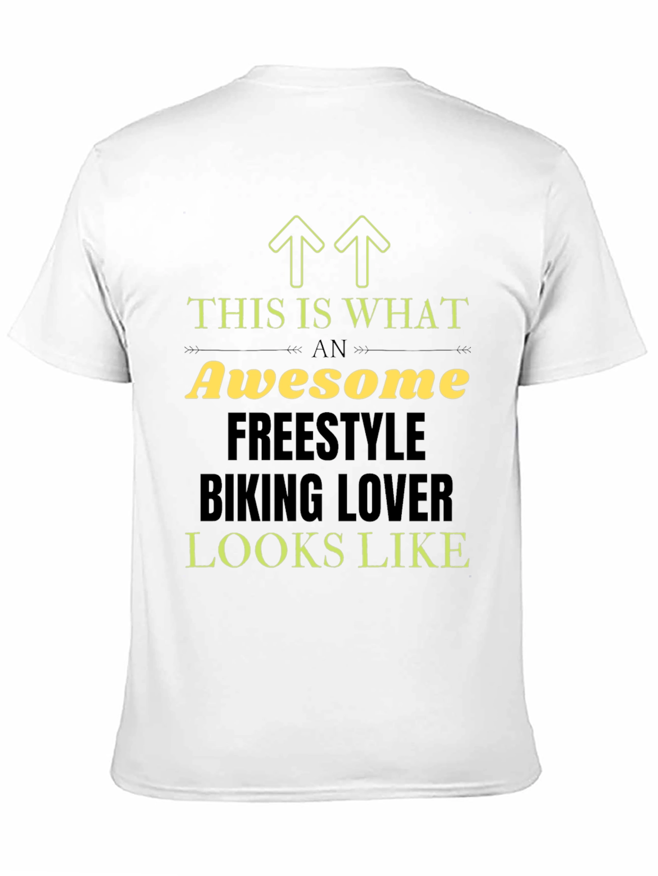 Awesome Freestyle Biking Lover Black T-Shirt
