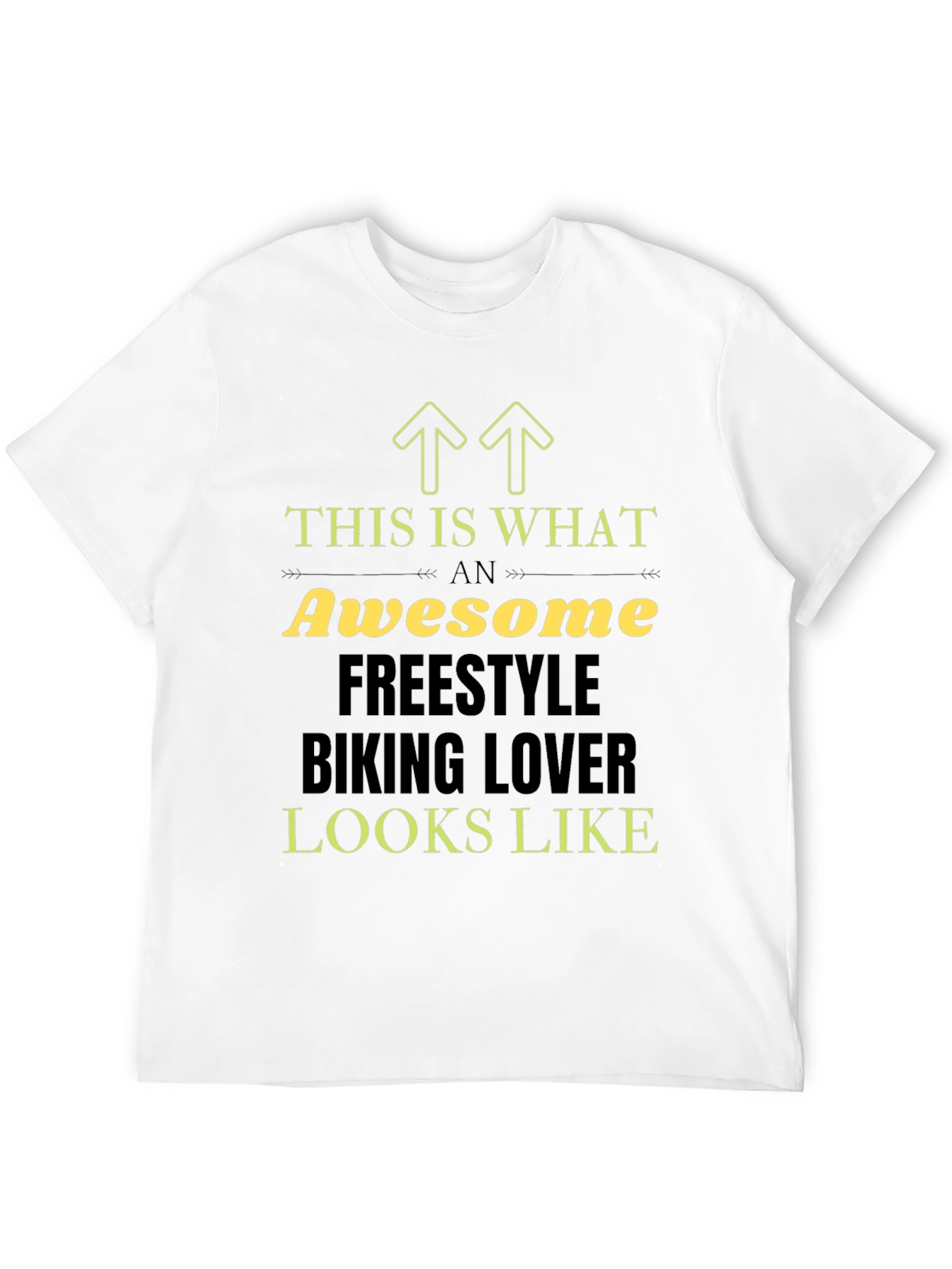 Awesome Freestyle Biking Lover Black T-Shirt