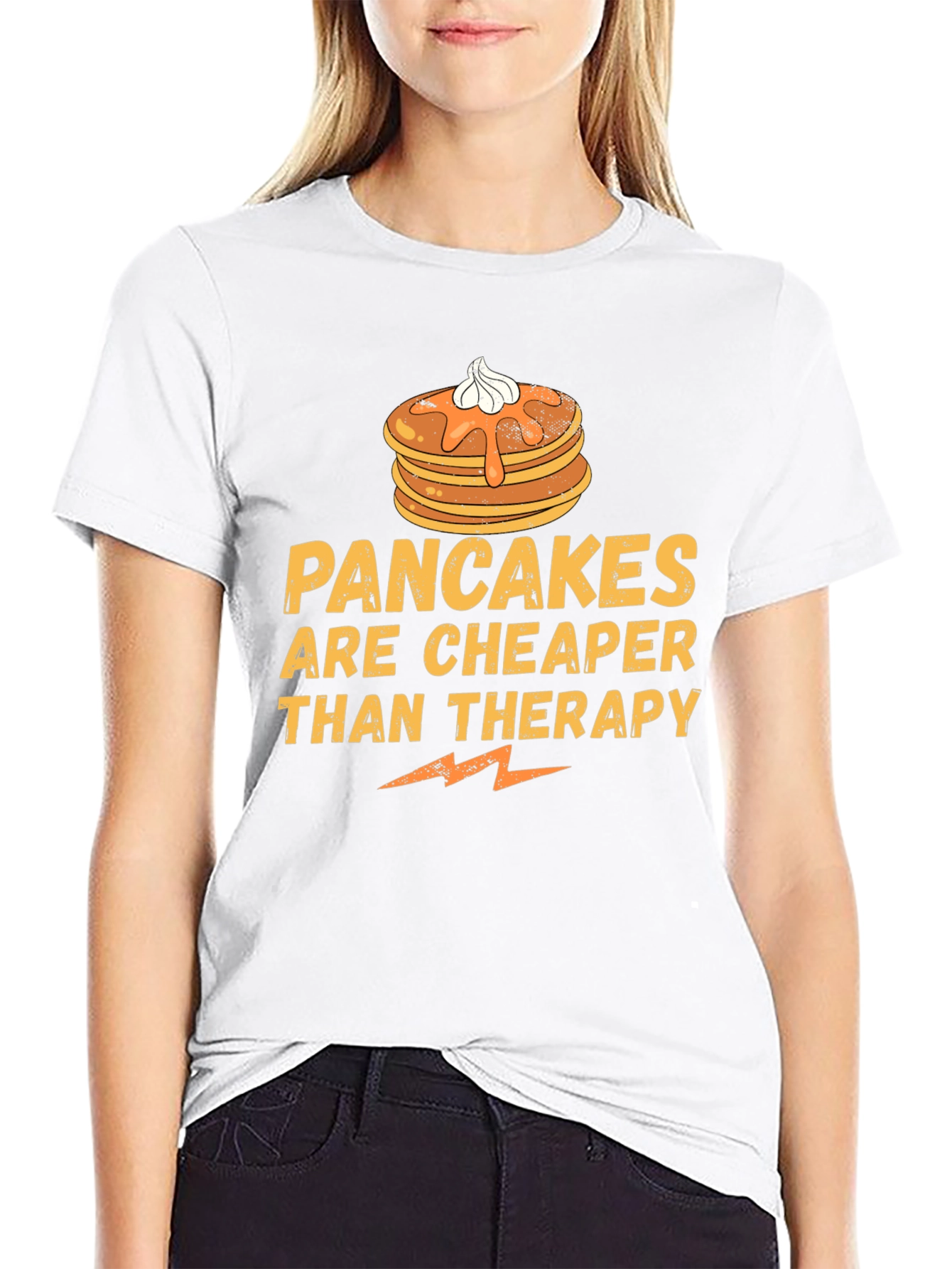 Pancakes are Cheaper Than Therapy Graphic Tee