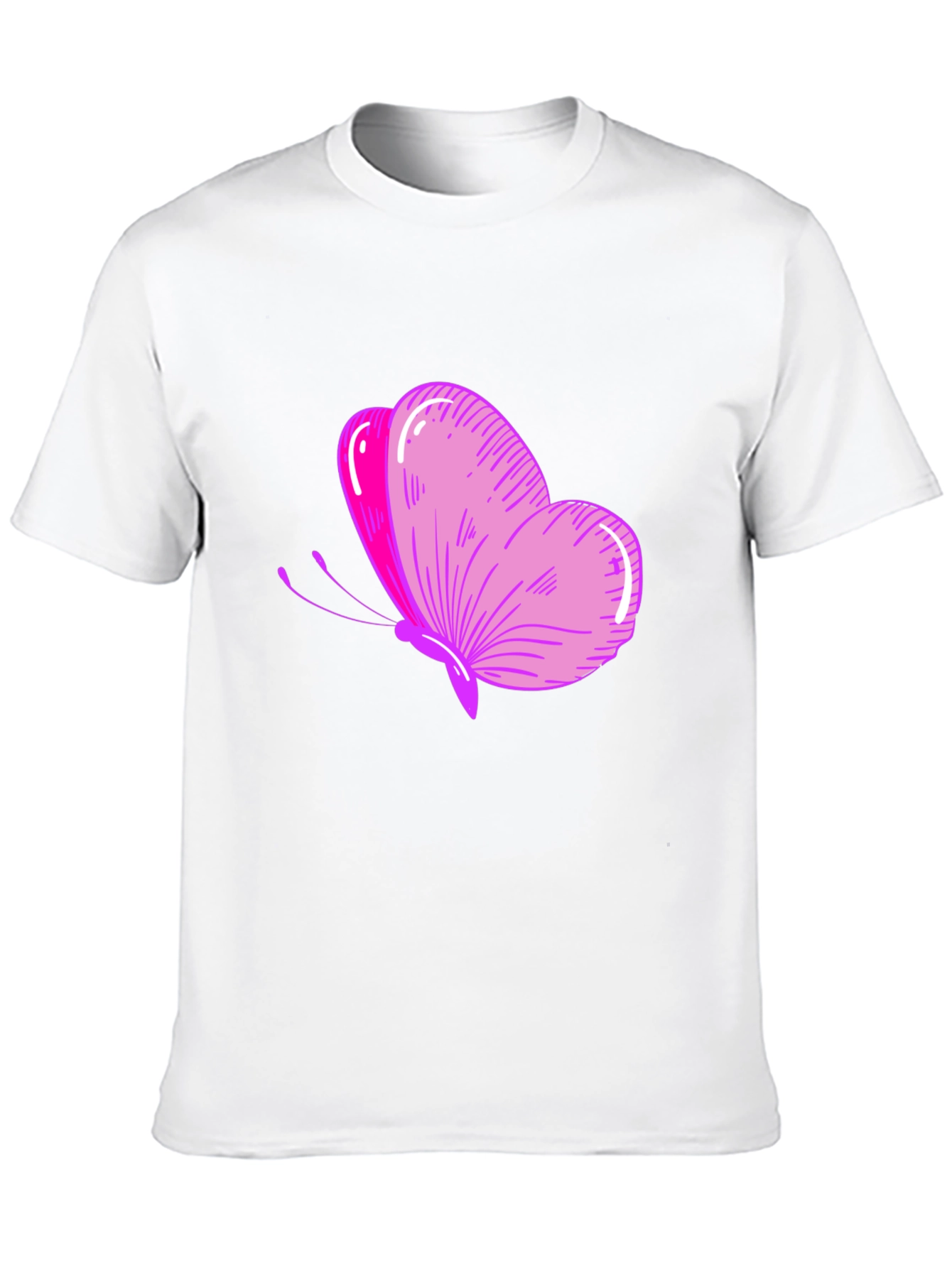 Butterfly Graphic Tee - Stylish Black T-Shirt