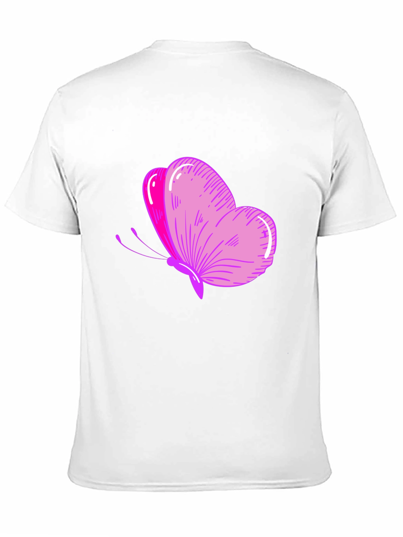 Butterfly Graphic Tee - Stylish Black T-Shirt
