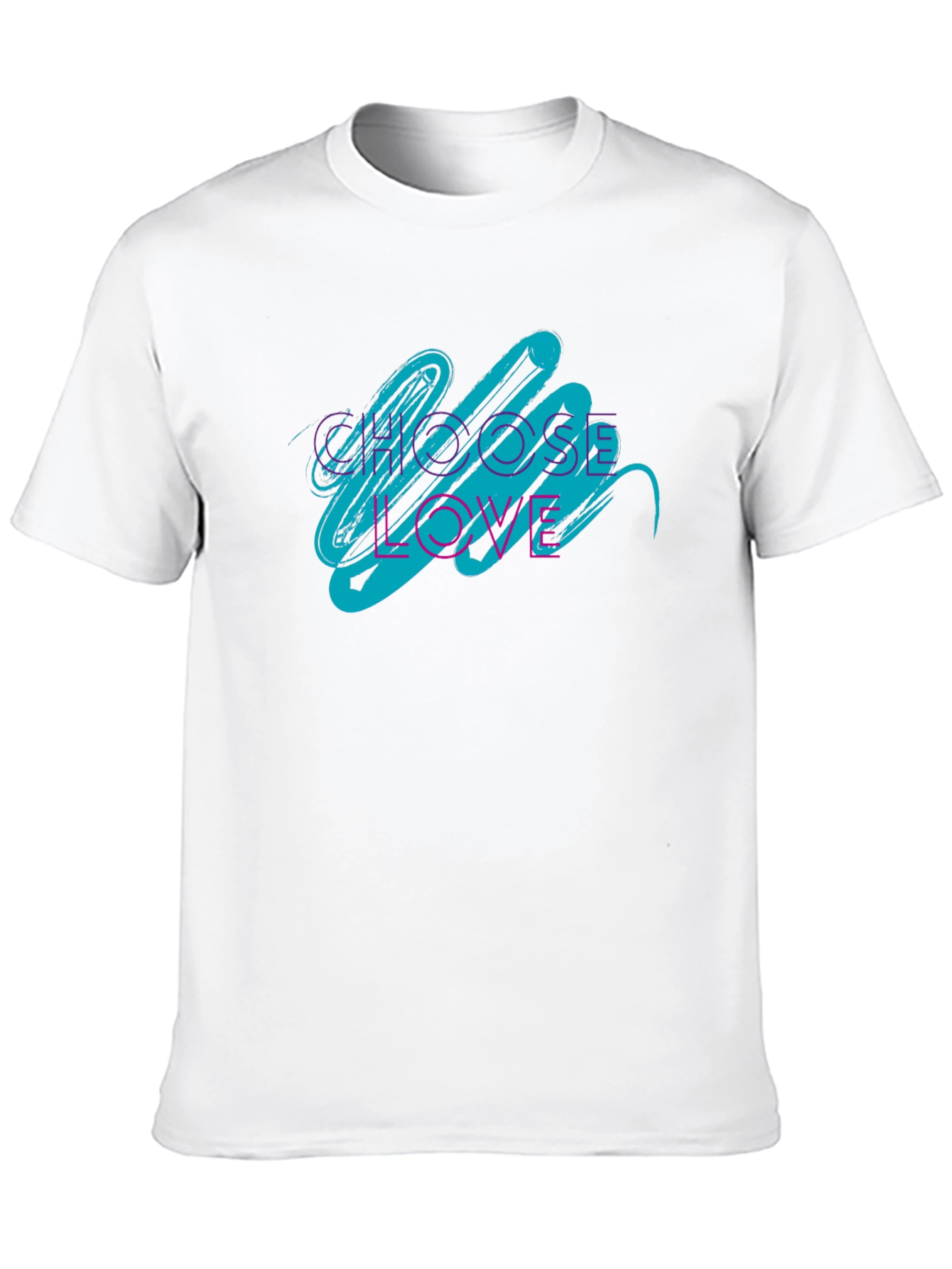 Choose Love Graphic Tee - Black Crew Neck Shirt