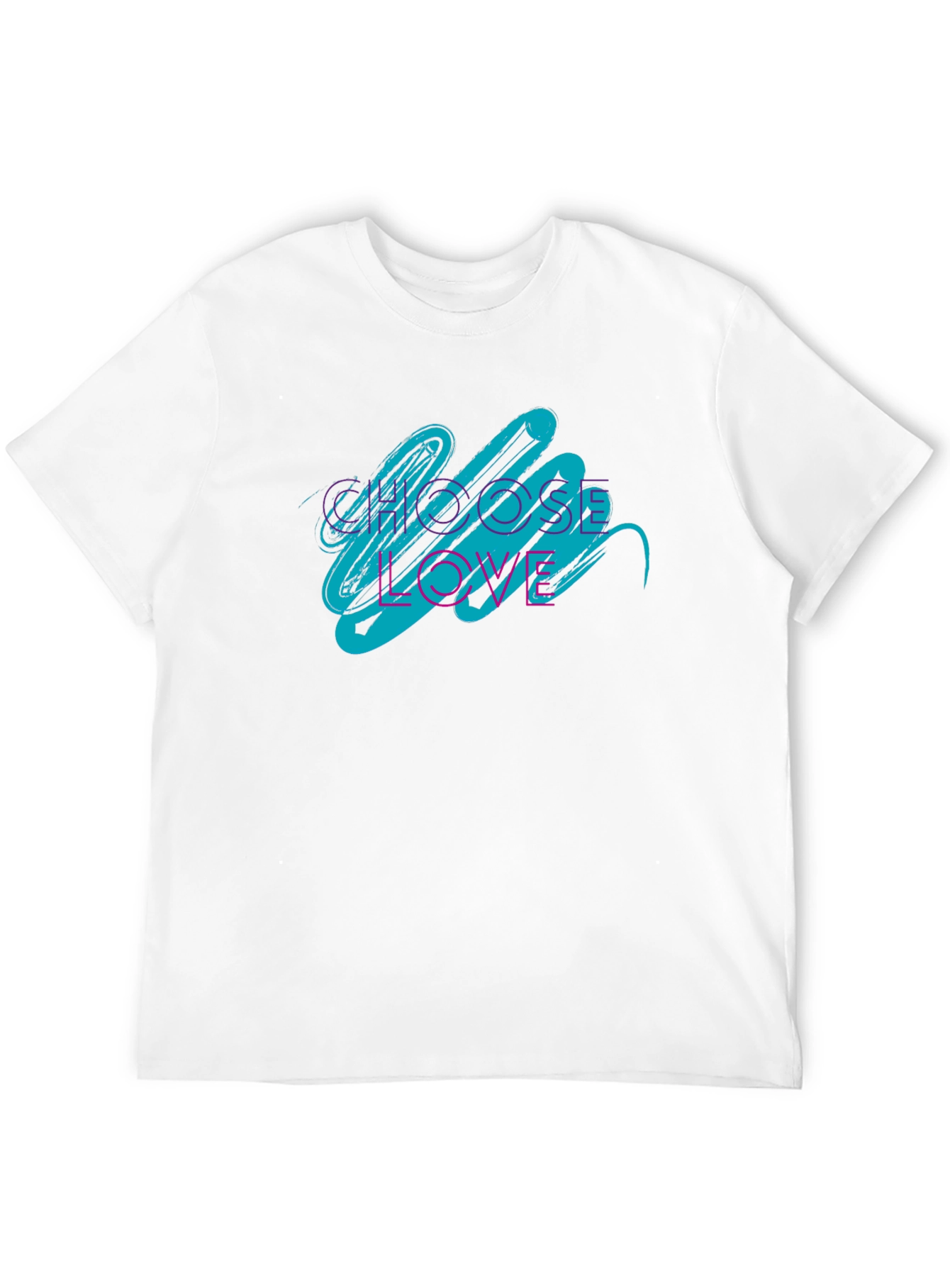 Choose Love Graphic Tee - Black Crew Neck Shirt