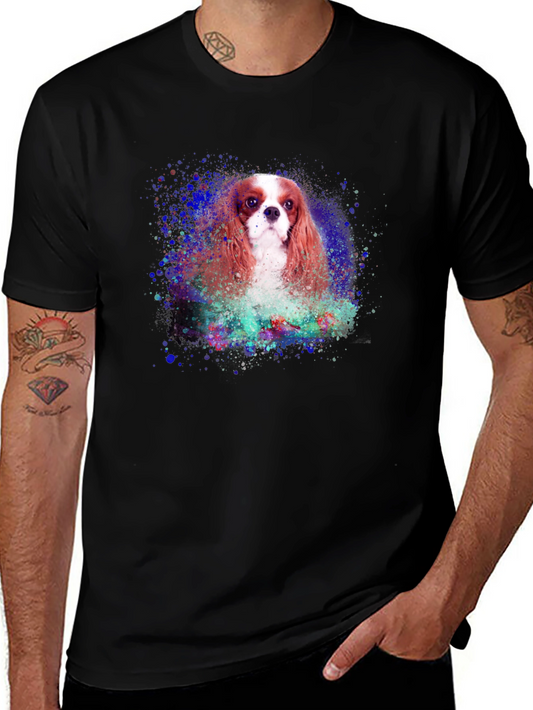 Dog Watercolor Graphic T-Shirt