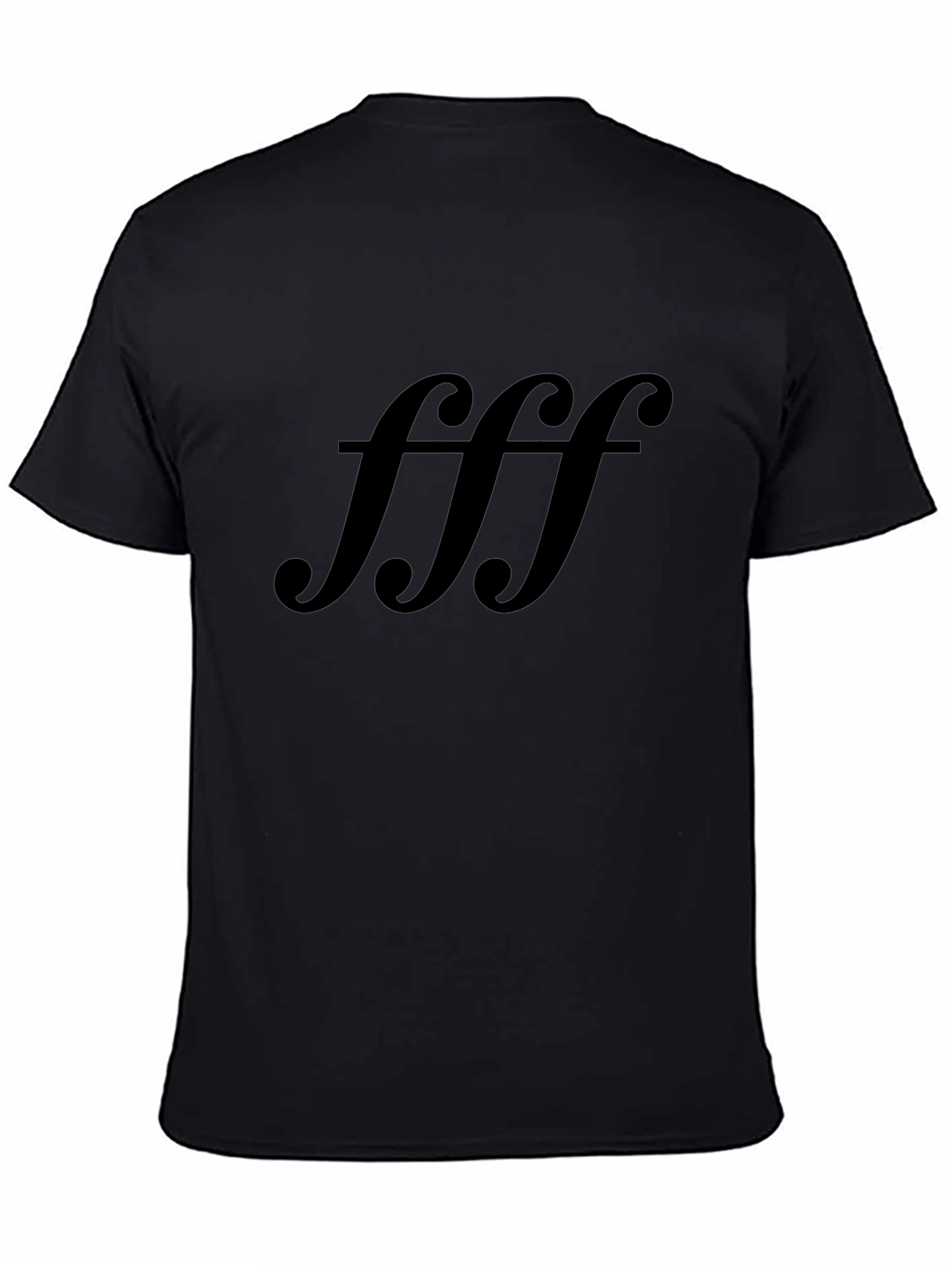 Black T-Shirt with FFF Print