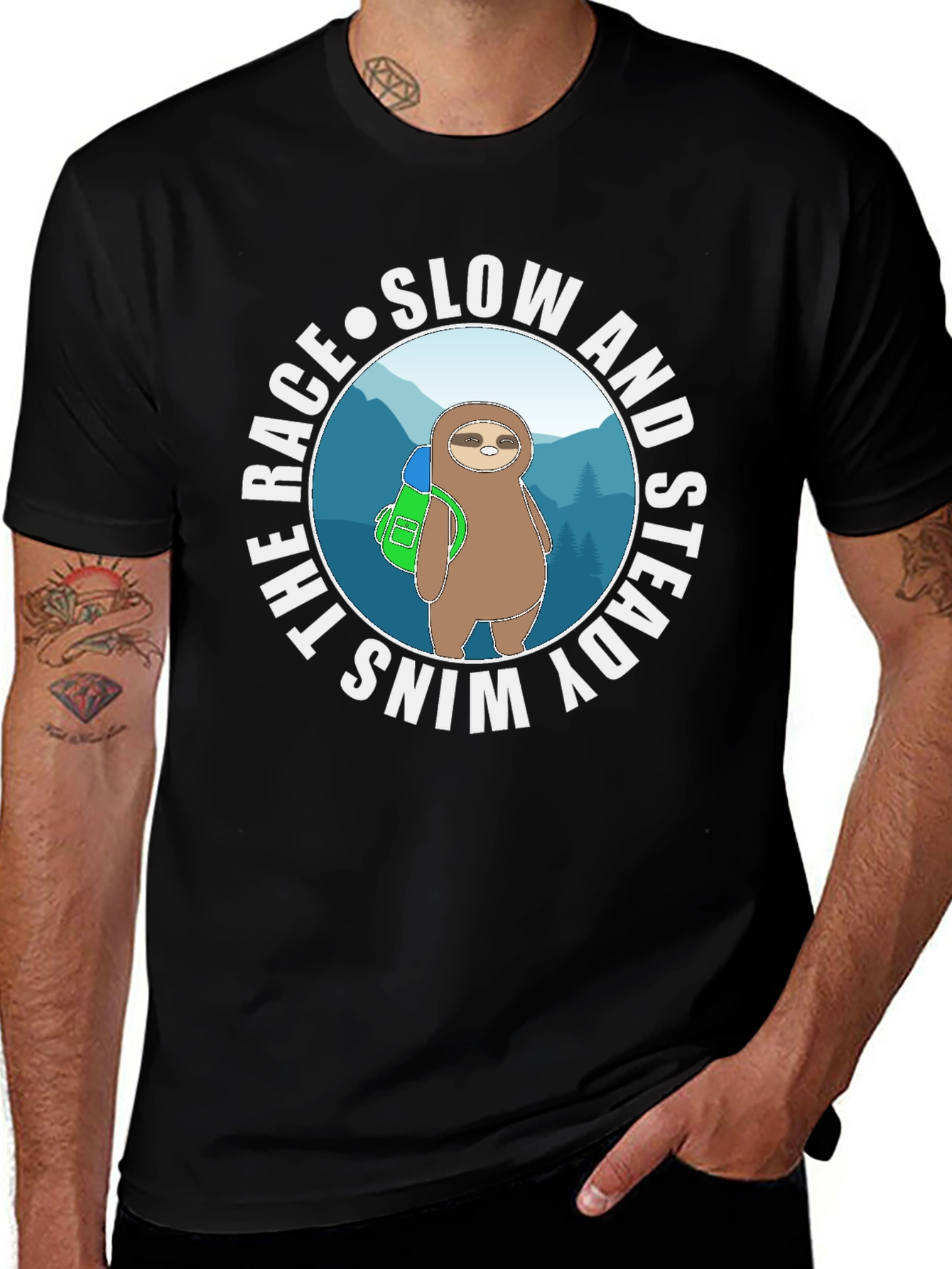Slow and Steady Wins the Race Sloth T-Shirt