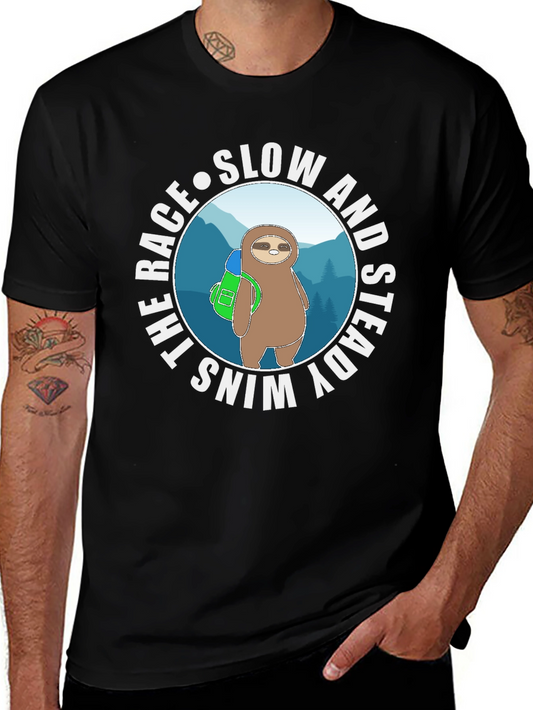 Slow and Steady Wins the Race Sloth T-Shirt