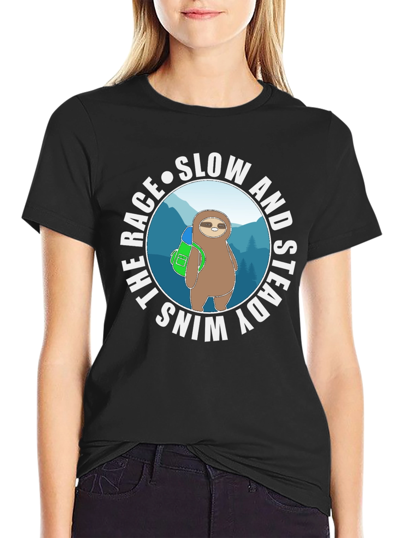 Slow and Steady Wins the Race Sloth T-Shirt