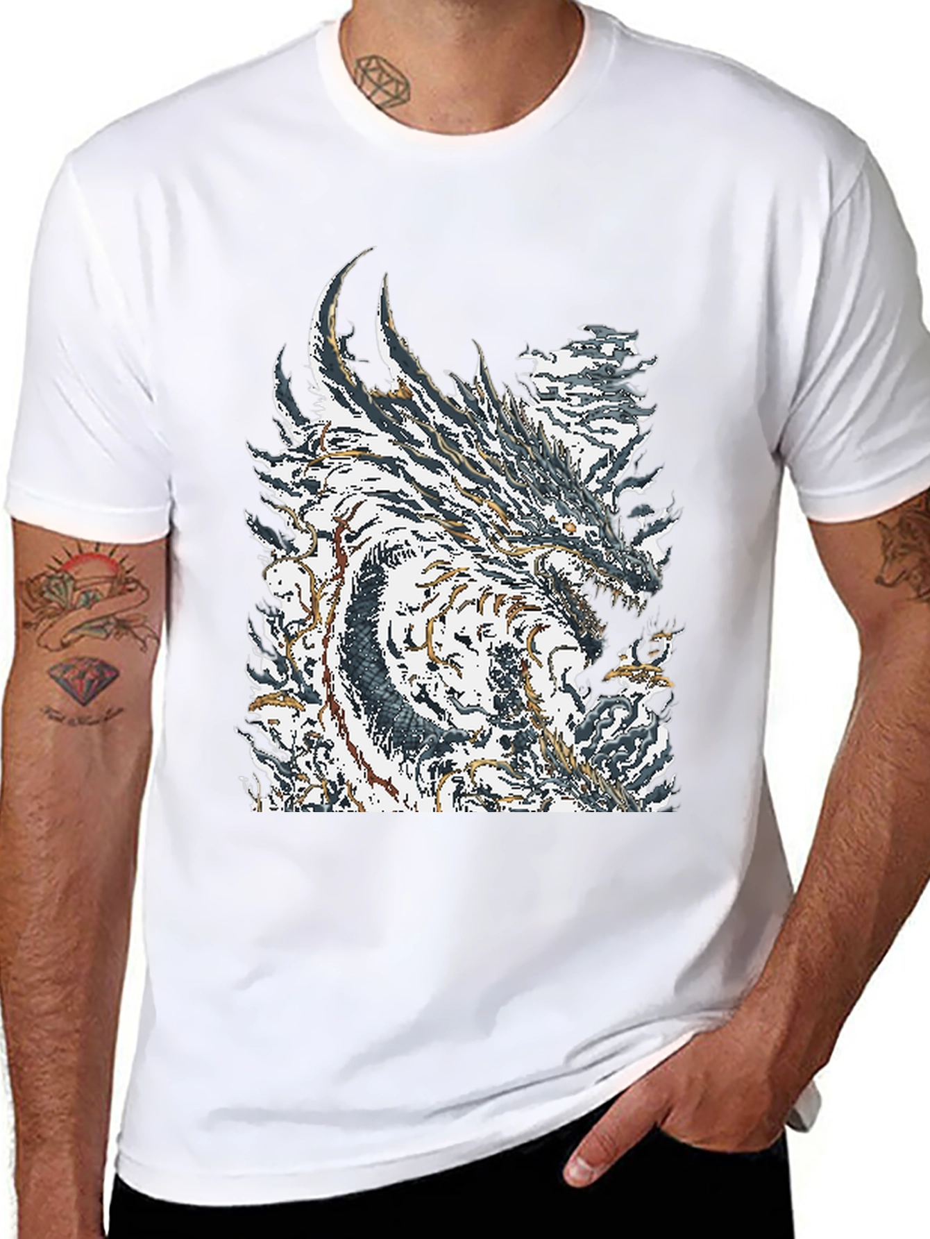 Monster Graphic Black T-Shirt