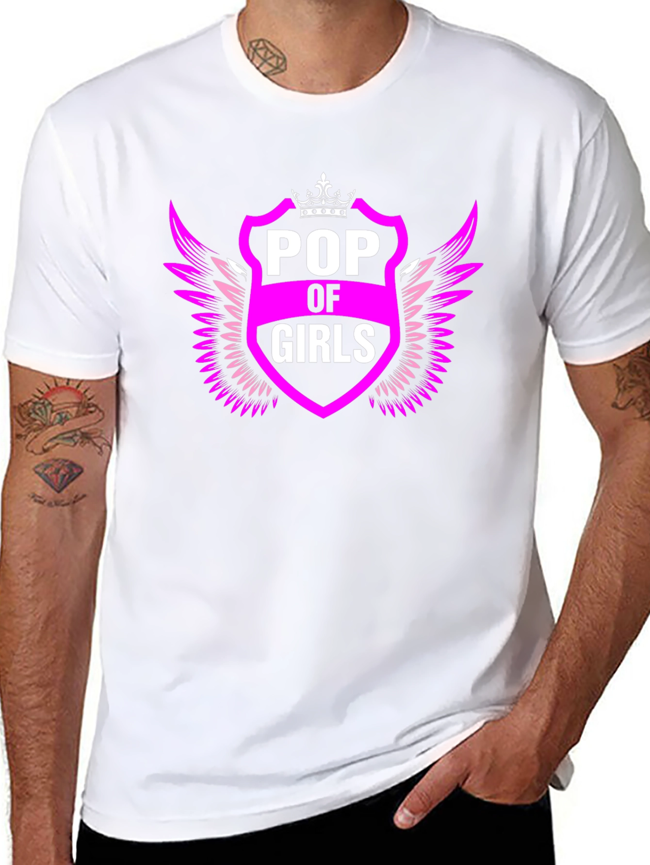 Pop of Girls Graphic Tee - Black