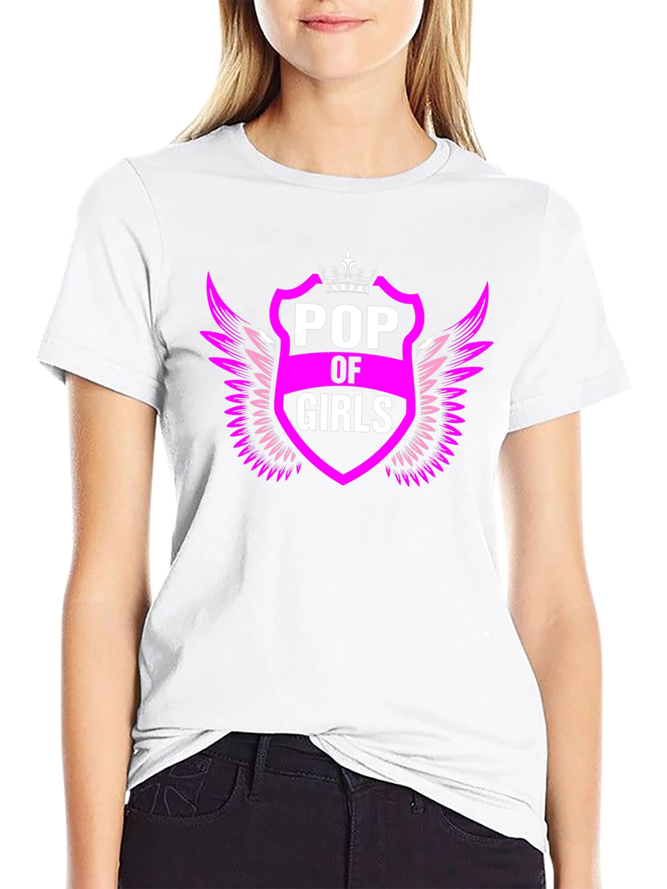 Pop of Girls Graphic Tee - Black