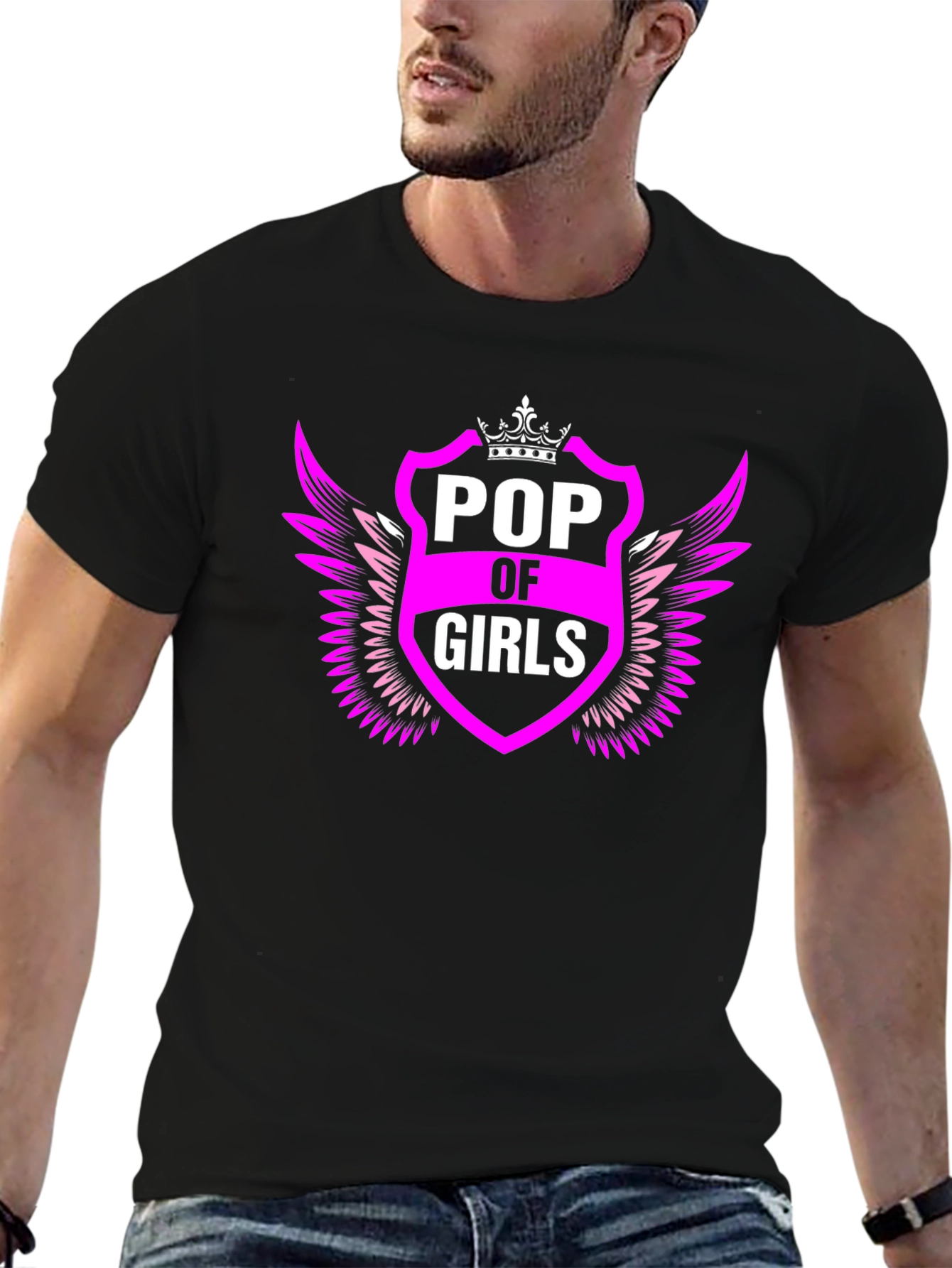 Pop of Girls Graphic Tee - Black
