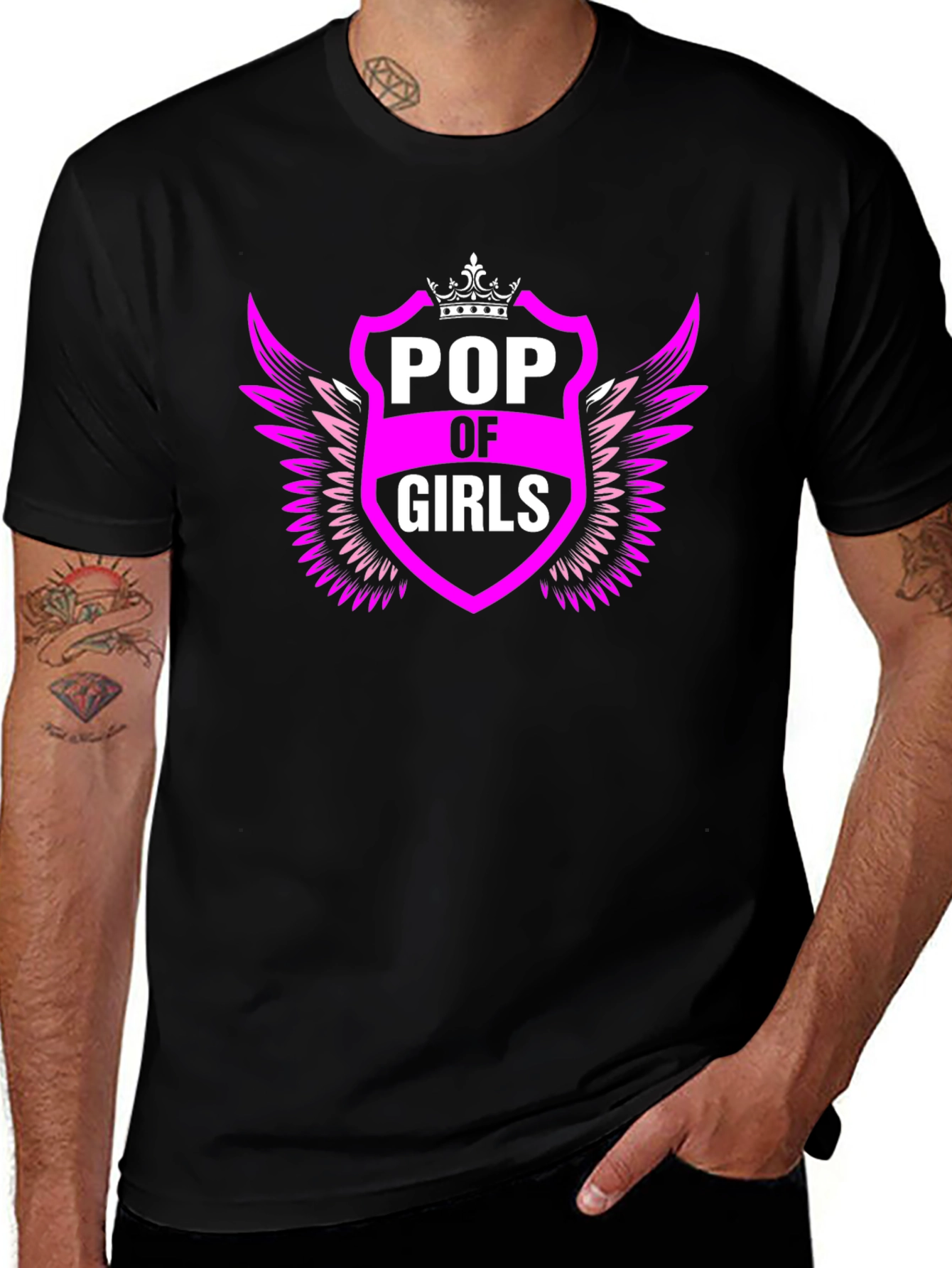 Pop of Girls Graphic Tee - Black