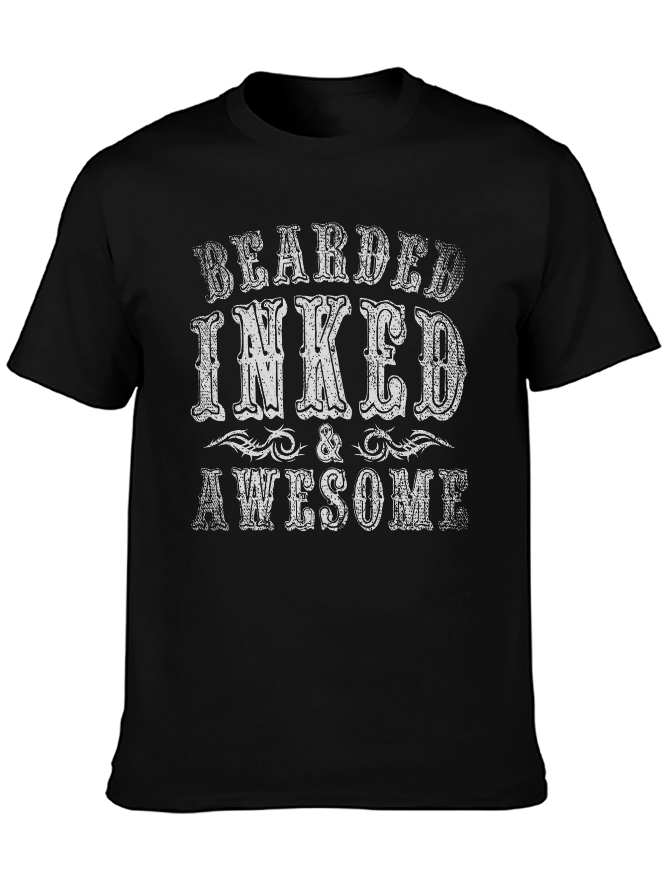 Bearded Inked & Awesome Graphic T-Shirt