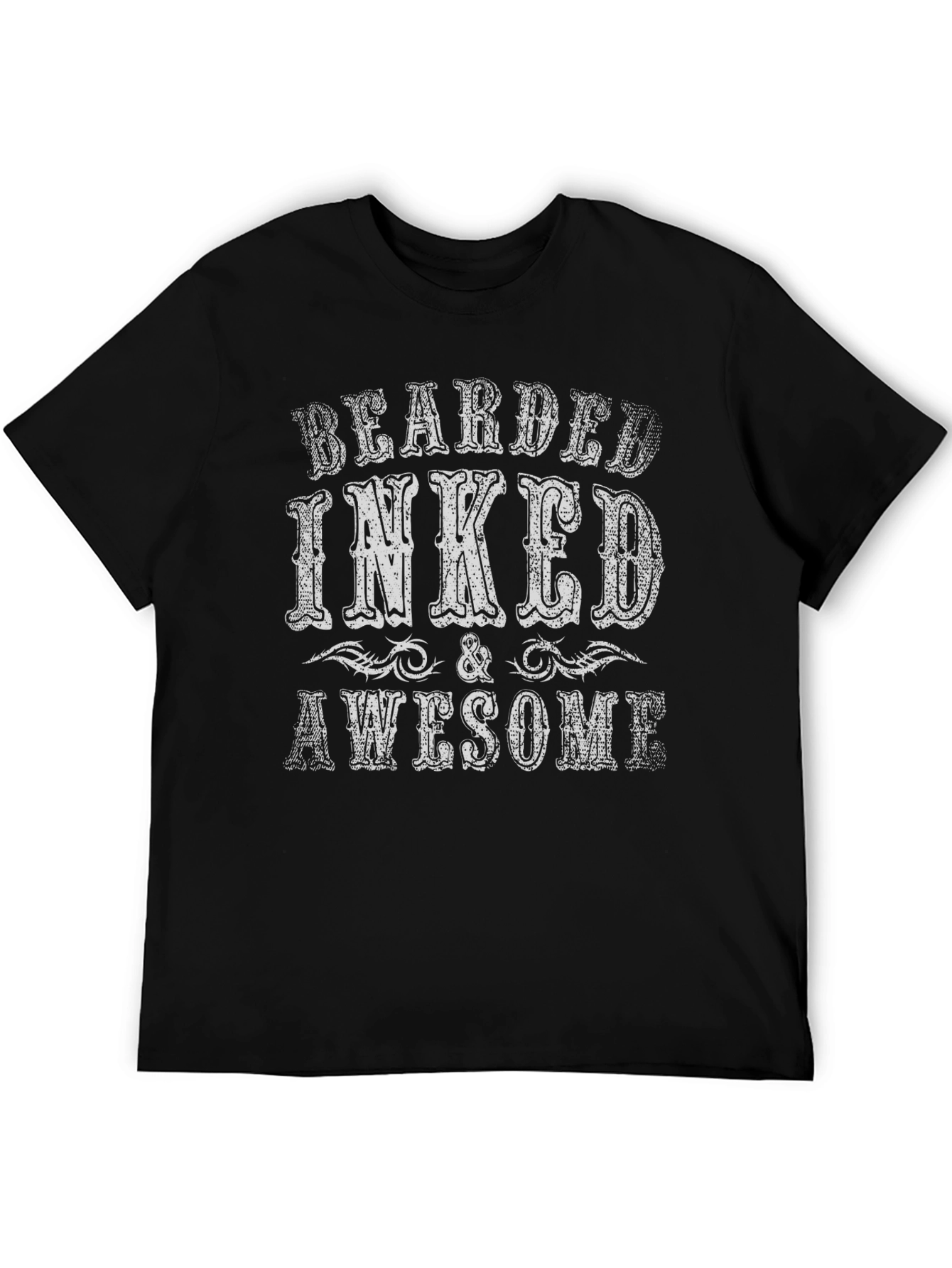 Bearded Inked & Awesome Graphic T-Shirt