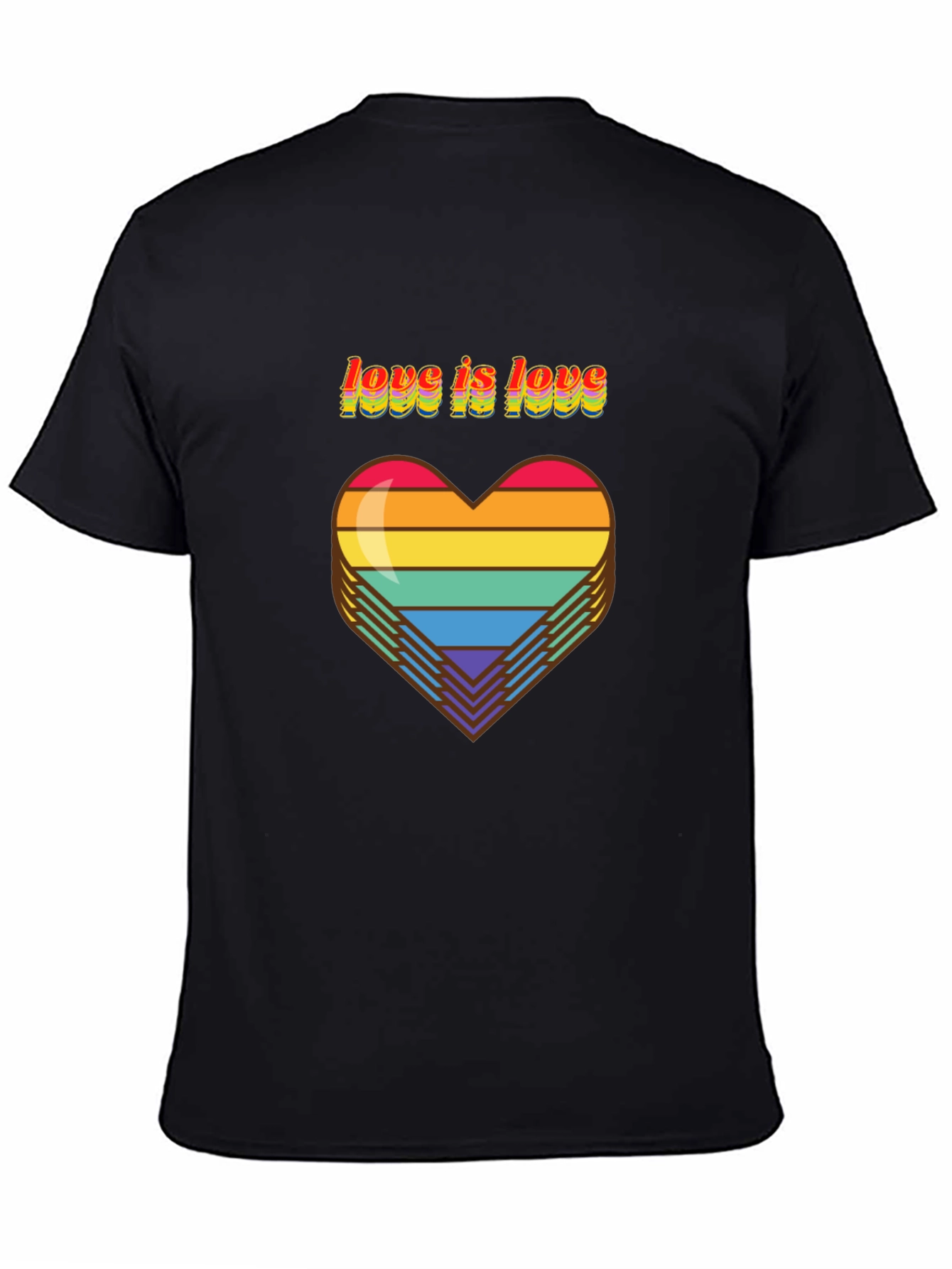 Love Is Love Pride Rainbow Heart T-Shirt