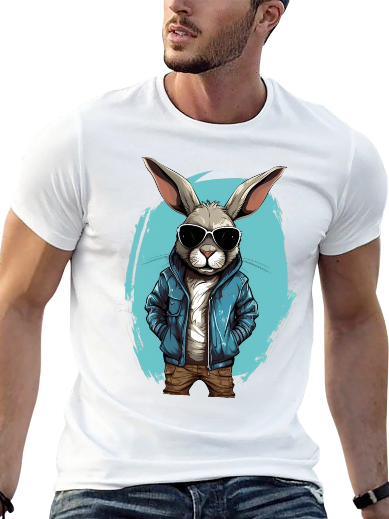 Cool Rabbit Graphic Tee