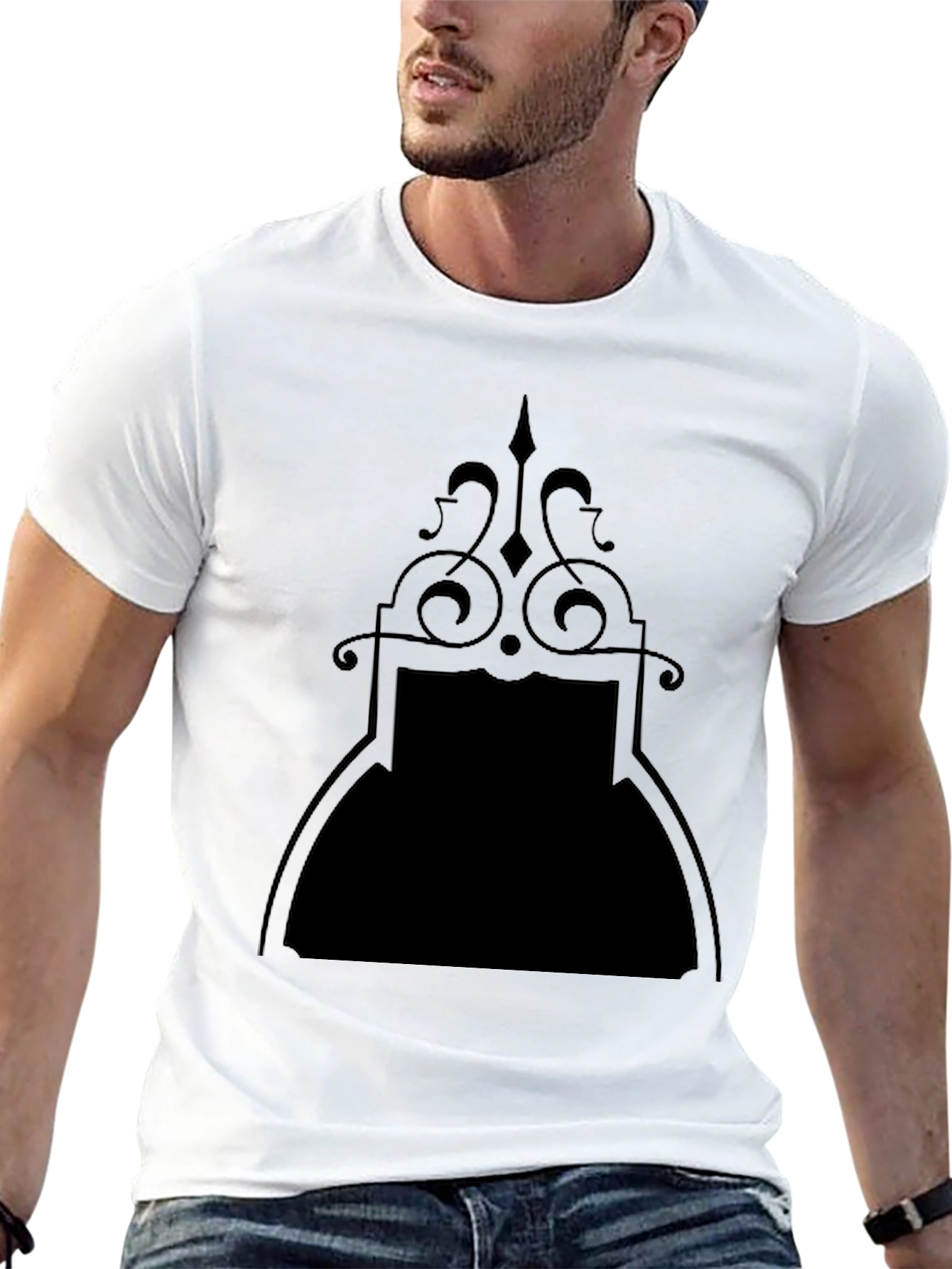 Stylish Black Graphic Tee for Men