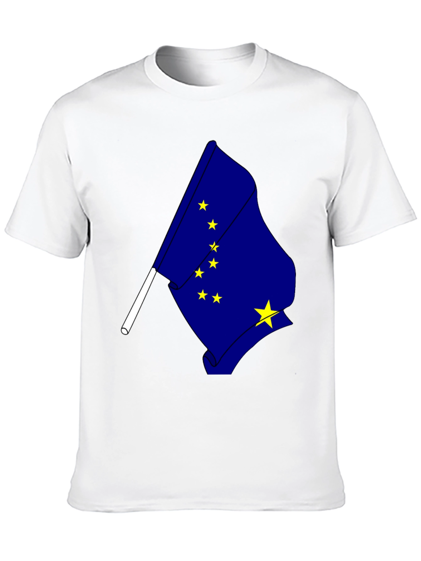 Alaska Flag Graphic T-Shirt - Black