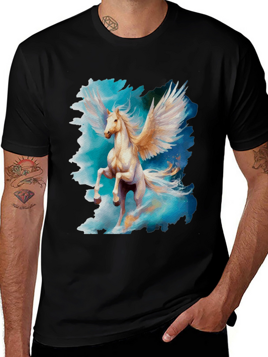 Pegasus Graphic Tee - Fantasy Horse T-Shirt