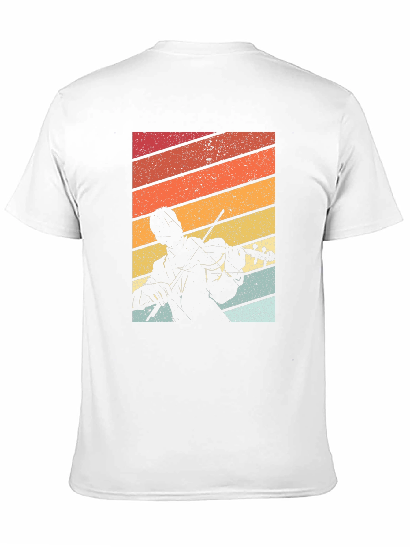 Retro Violinist Graphic Tee - Black T-Shirt