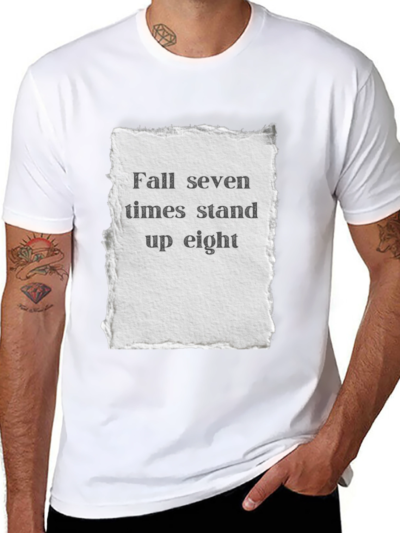 Motivational Fall Seven Times Graphic Tee