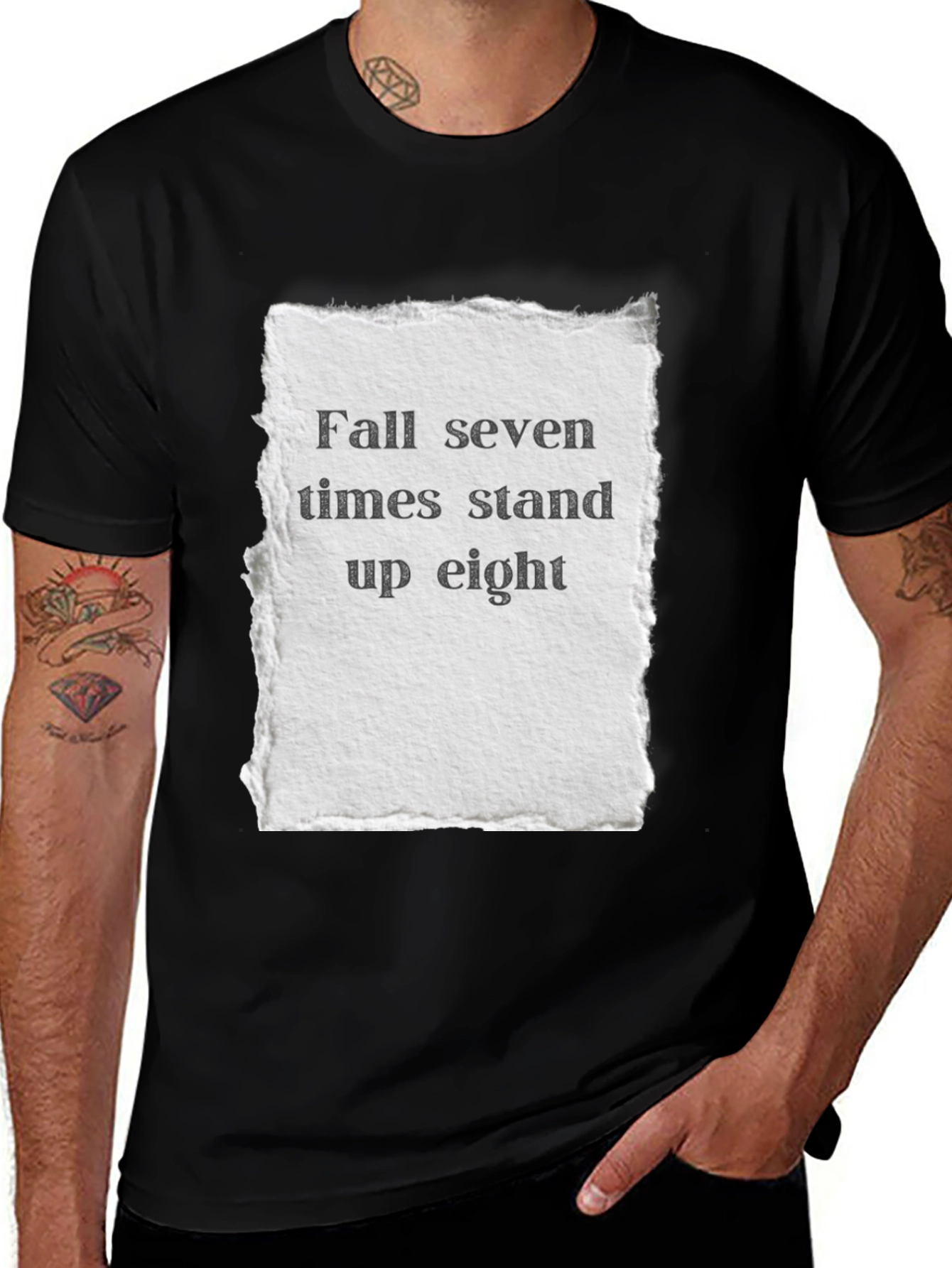 Motivational Fall Seven Times Graphic Tee