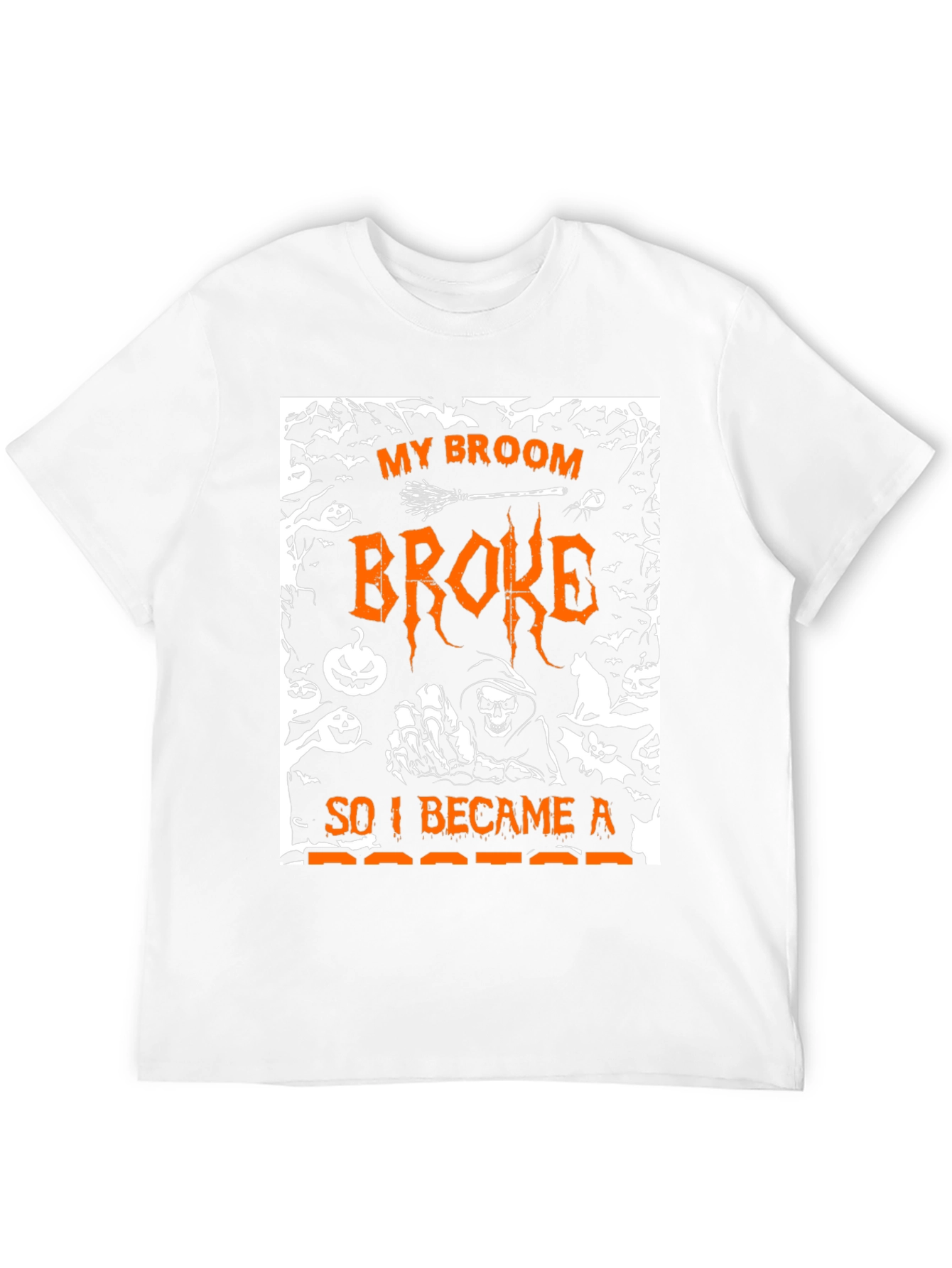 Halloween Broom Broke Doctor T-Shirt