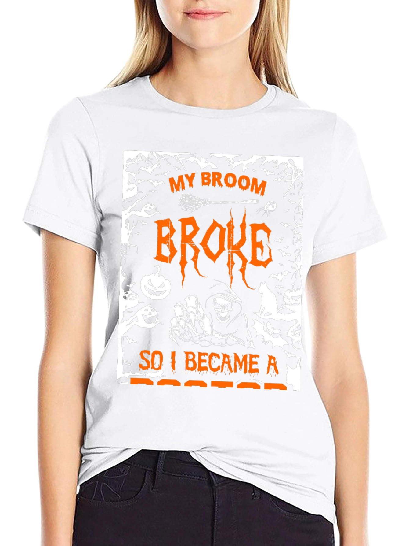 Halloween Broom Broke Doctor T-Shirt