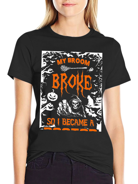 Halloween Broom Broke Doctor T-Shirt