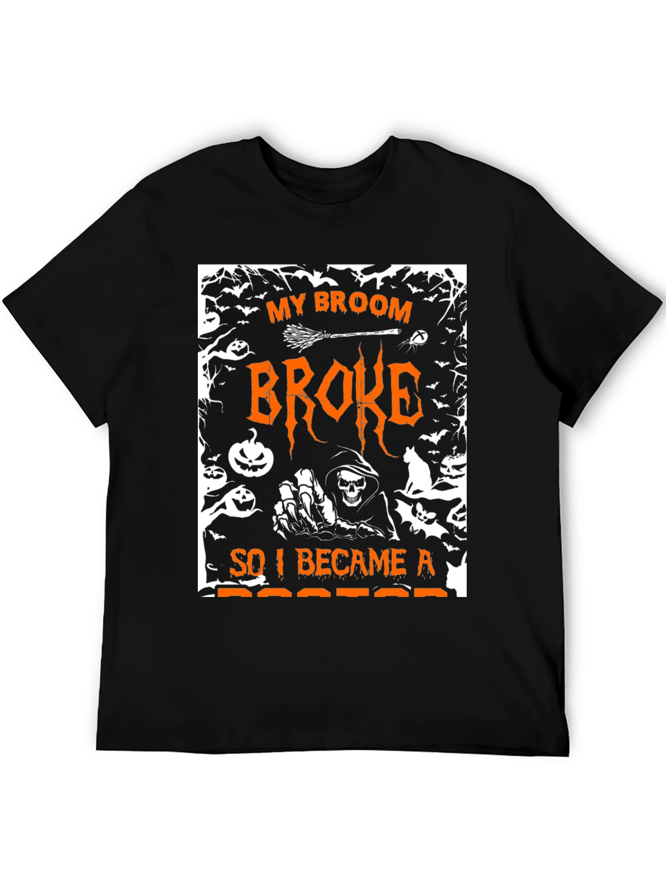 Halloween Broom Broke Doctor T-Shirt
