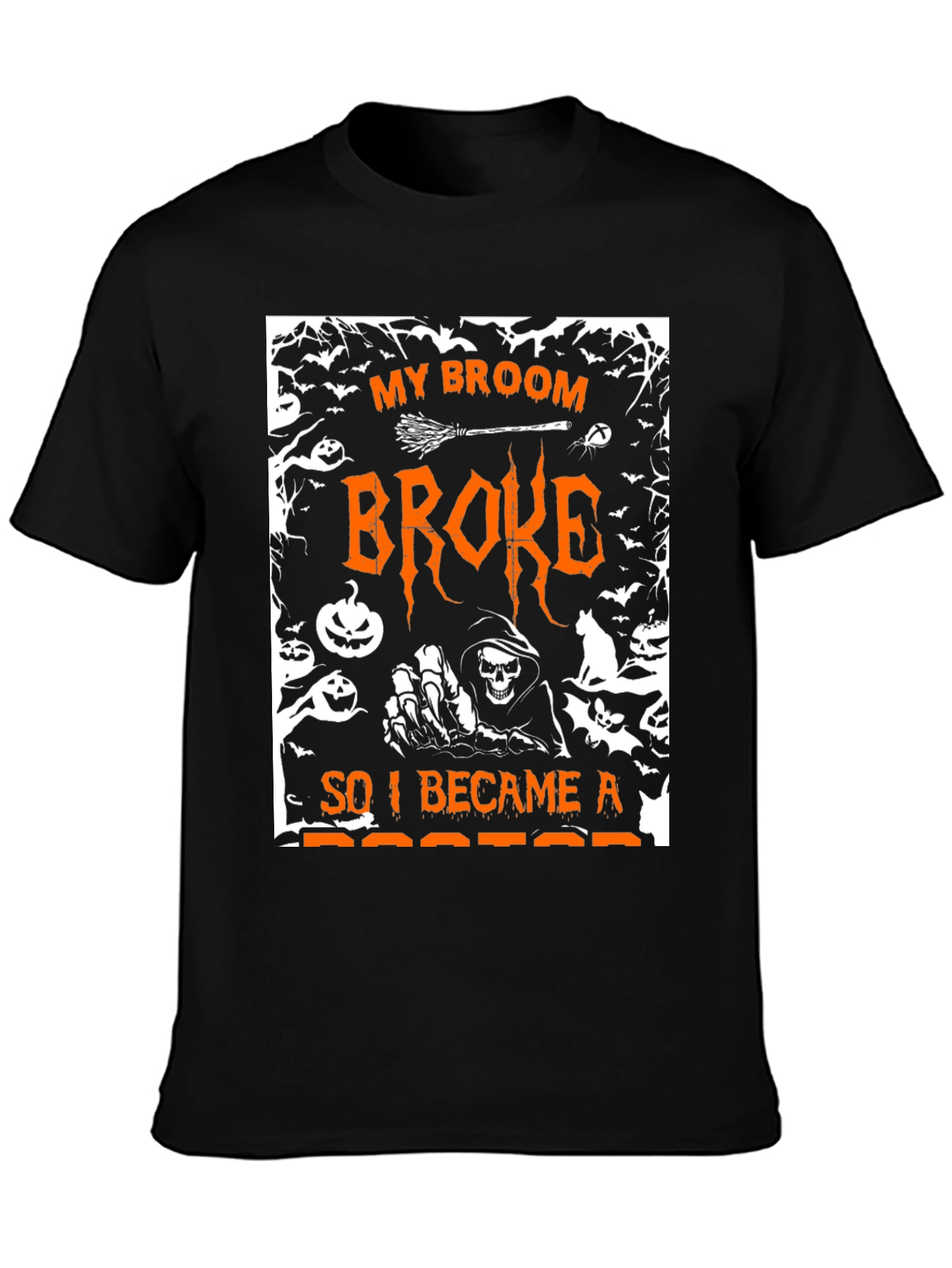 Halloween Broom Broke Doctor T-Shirt