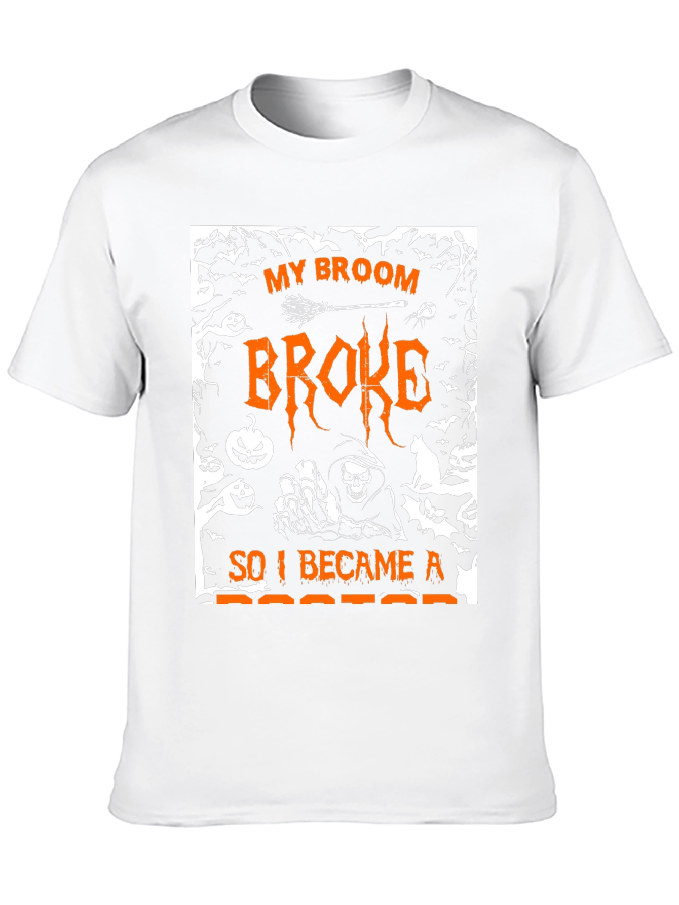 Halloween Broom Broke Doctor T-Shirt