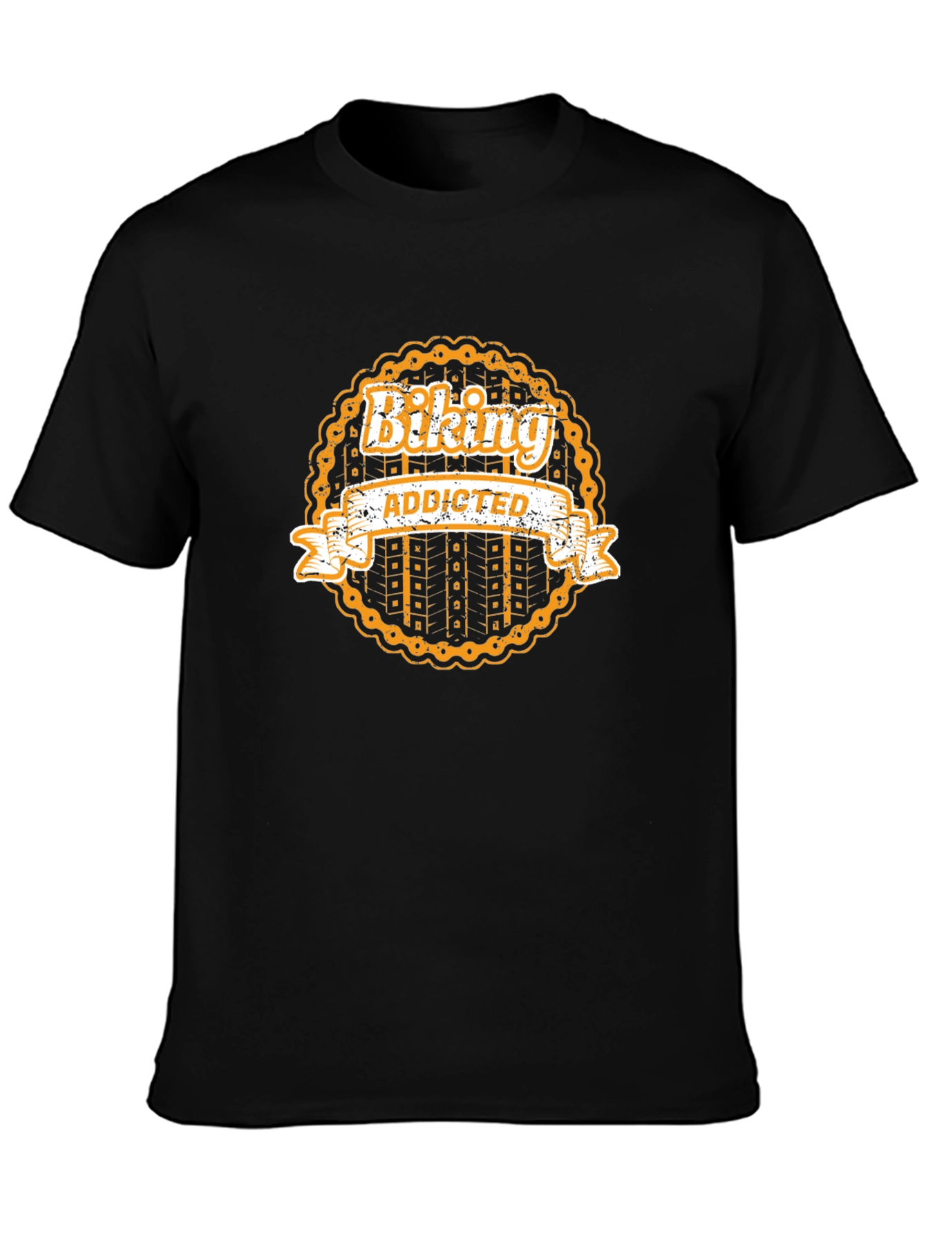 Biking Addicted Graphic Tee