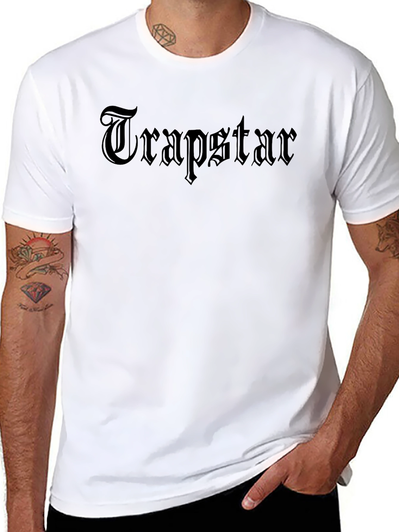 Trapstar Gothic Text Black T-Shirt