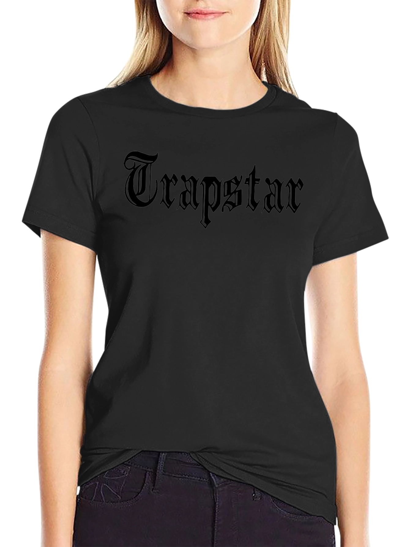 Trapstar Gothic Text Black T-Shirt