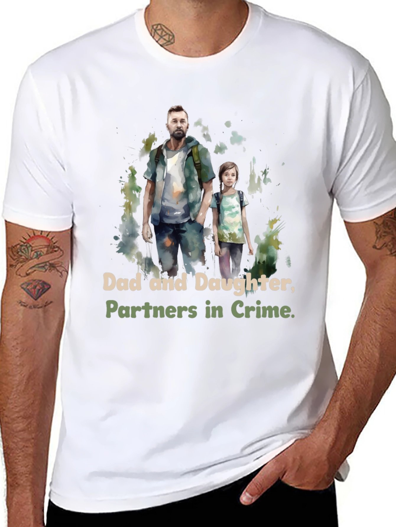 Dad and Daughter Partners in Crime T-Shirt