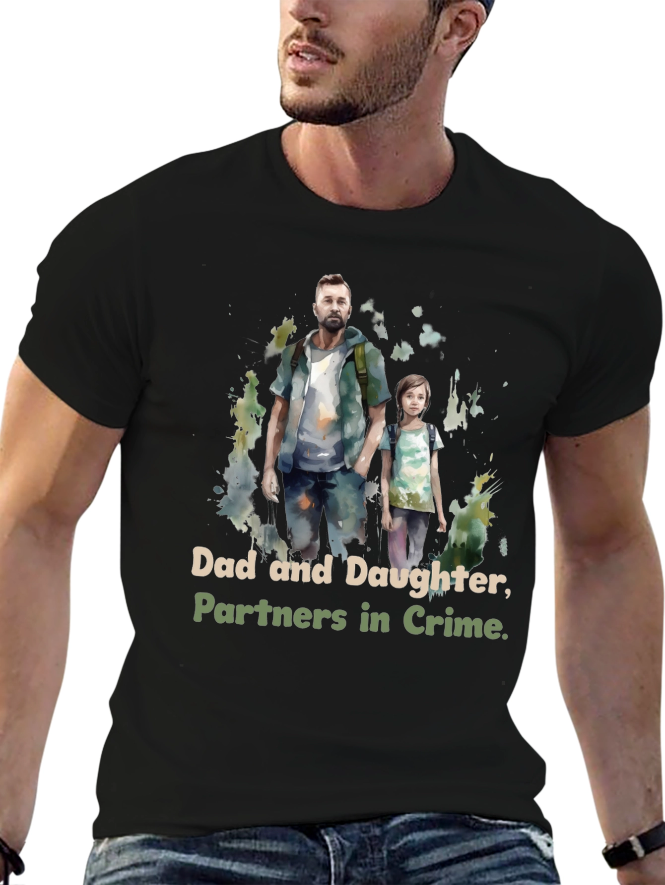Dad and Daughter Partners in Crime T-Shirt