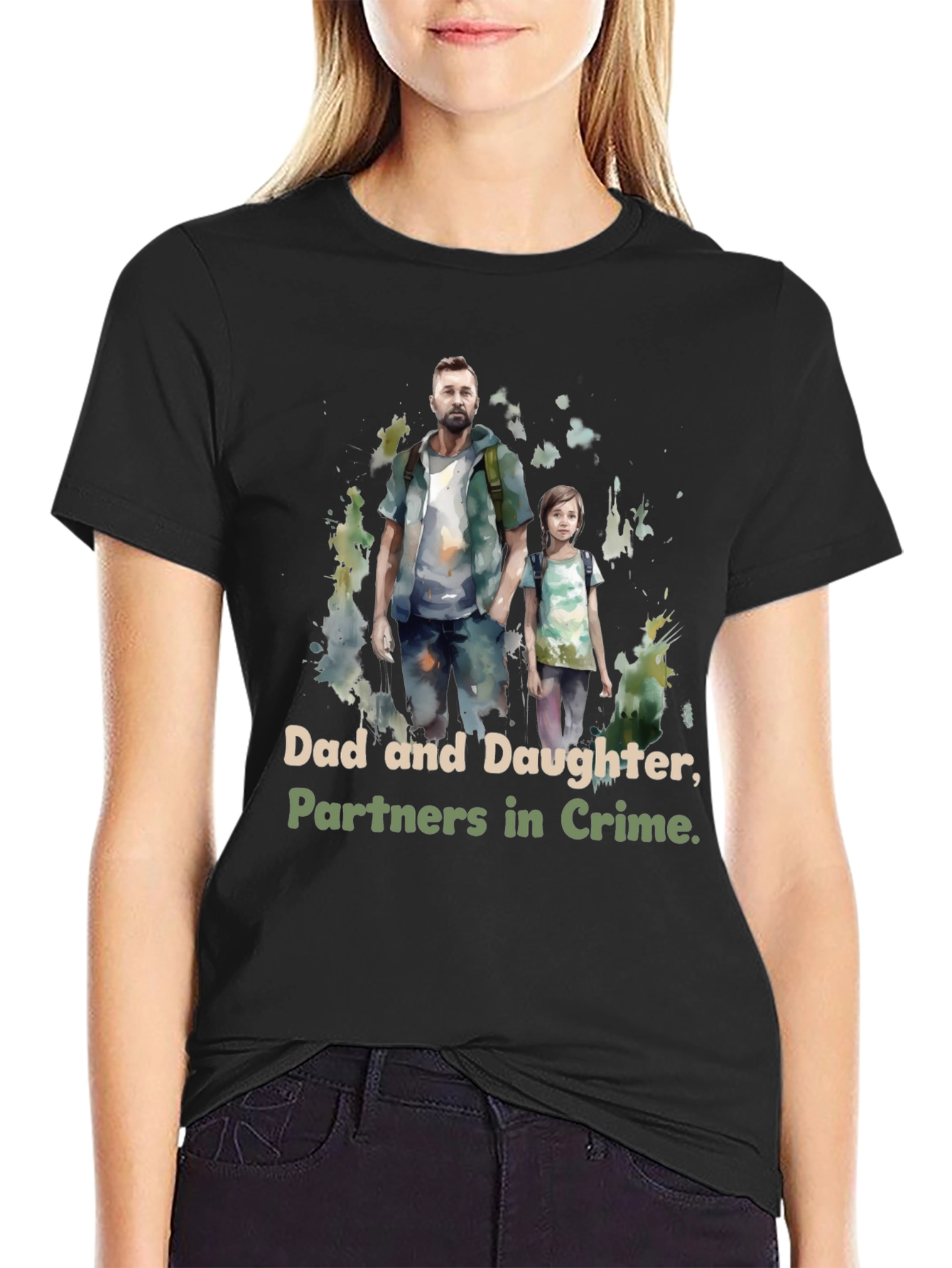 Dad and Daughter Partners in Crime T-Shirt