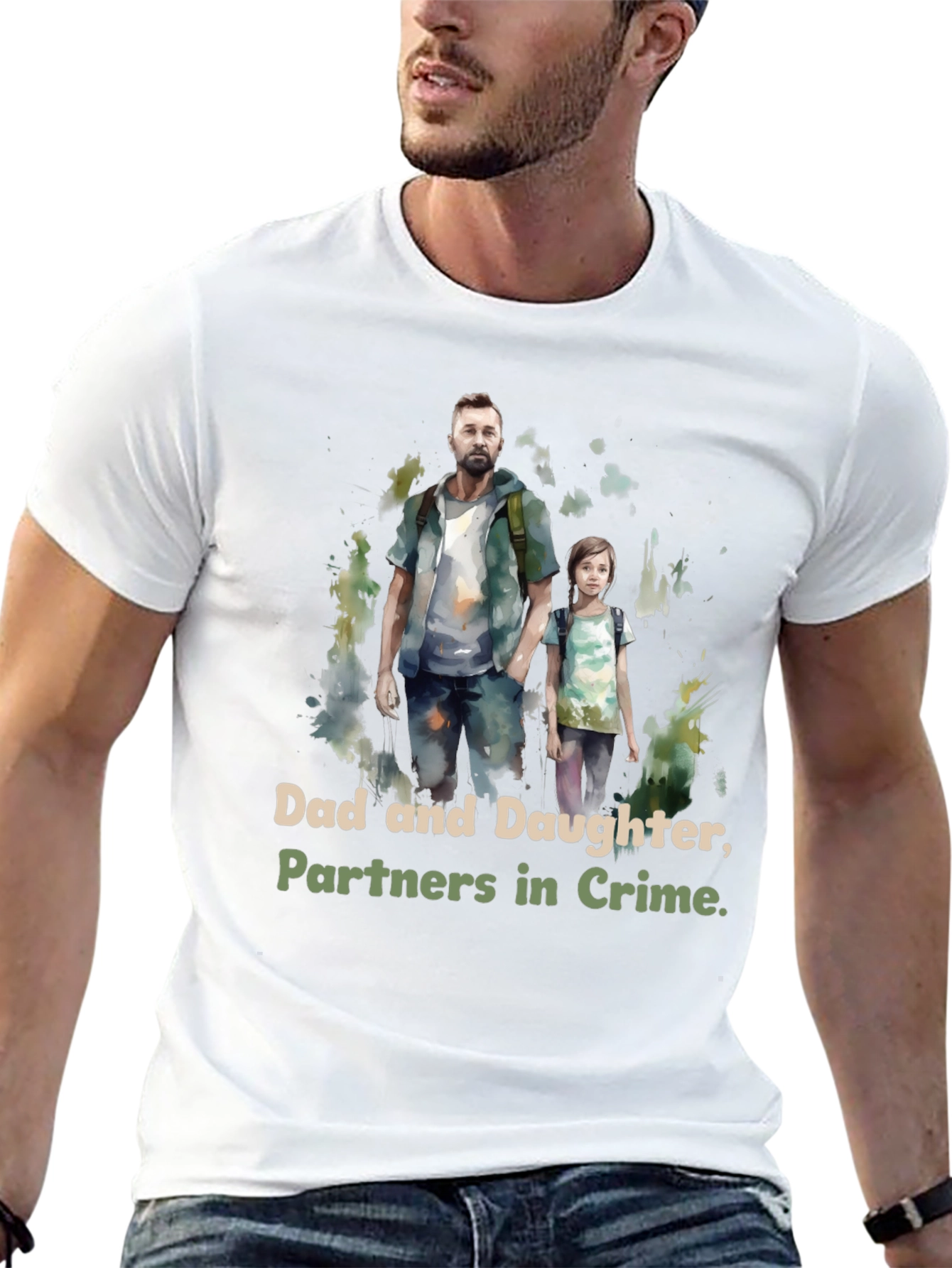 Dad and Daughter Partners in Crime T-Shirt